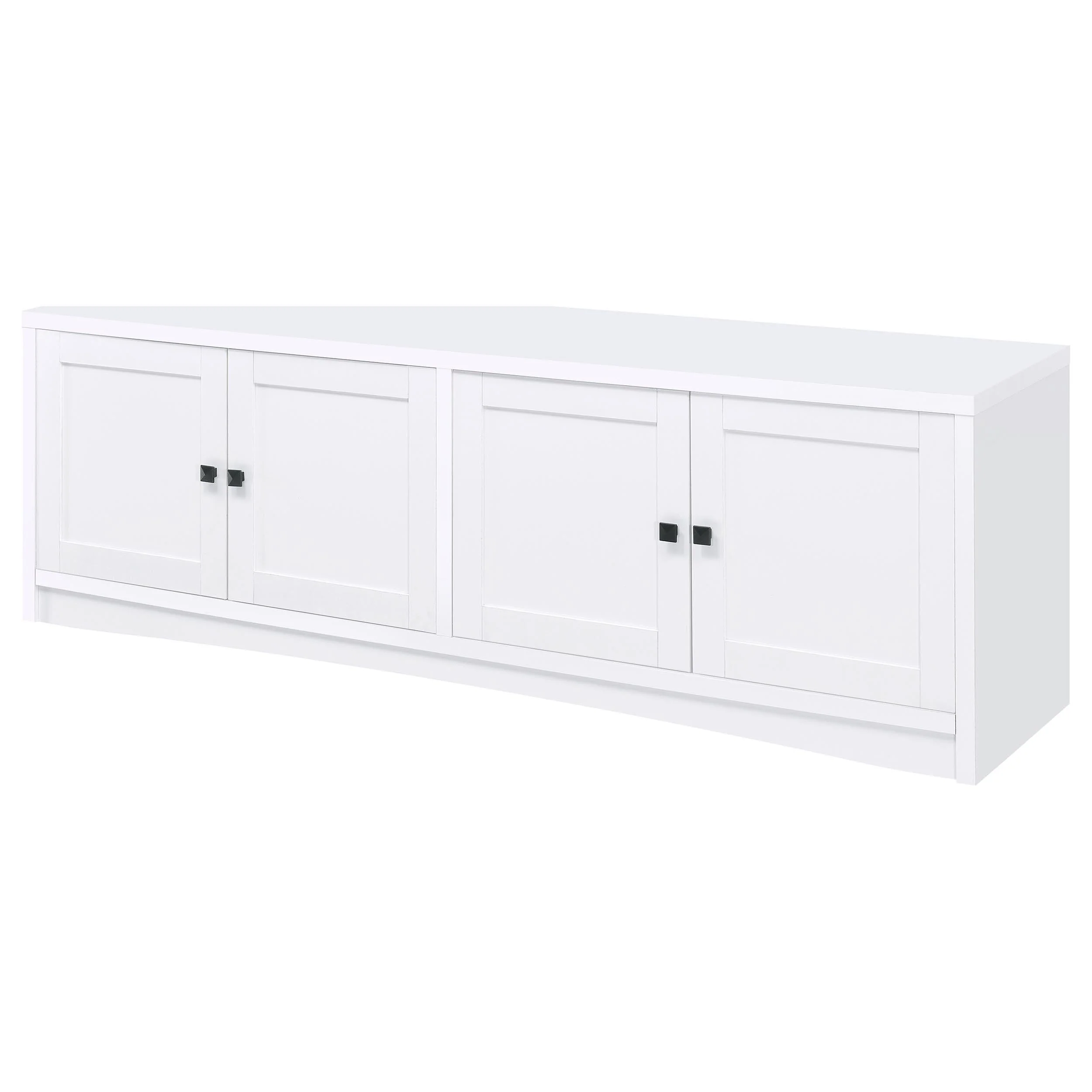 Laughlin White 3-Piece Entertainment Center TV Stand - Image 7