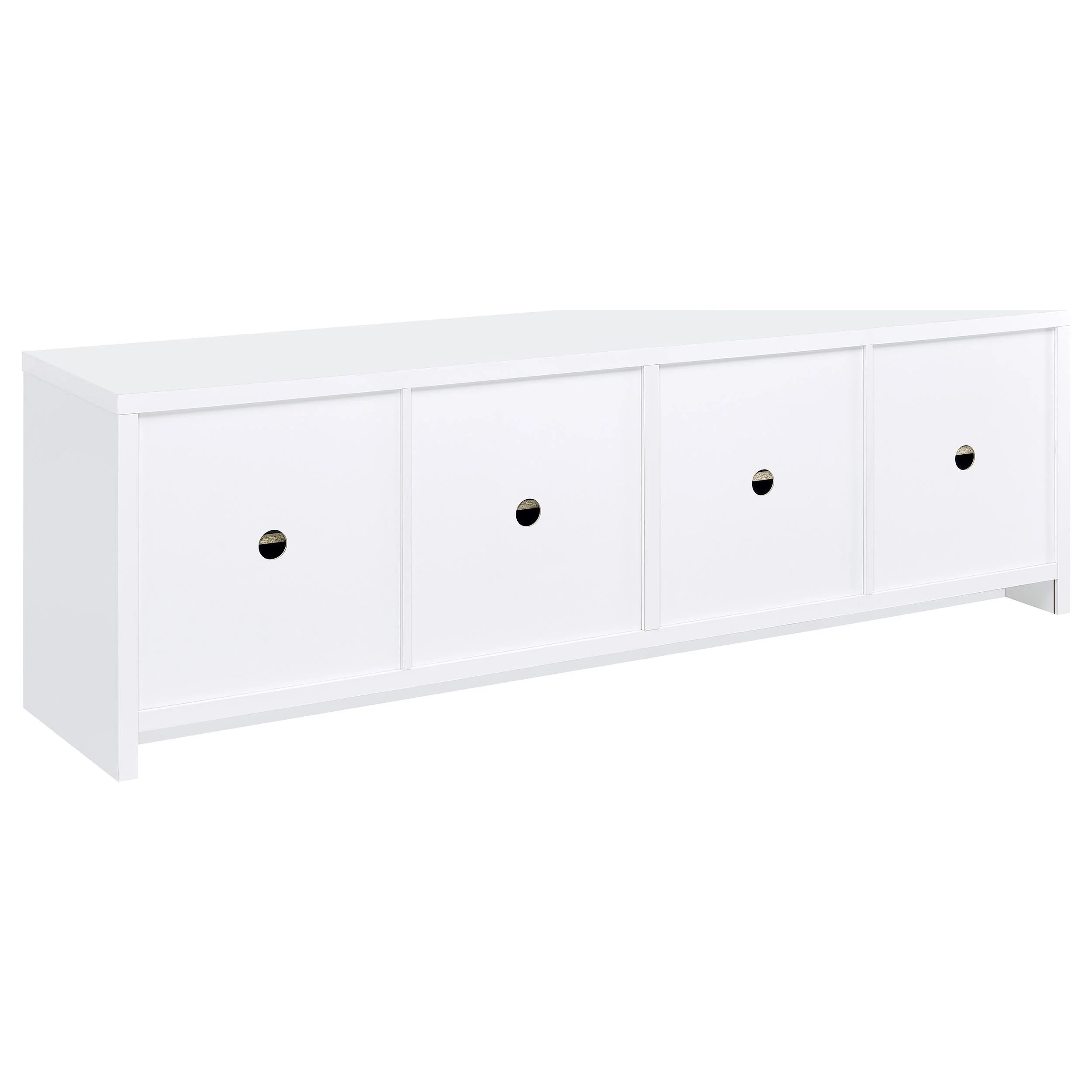 Laughlin White 3-Piece Entertainment Center TV Stand - Image 9