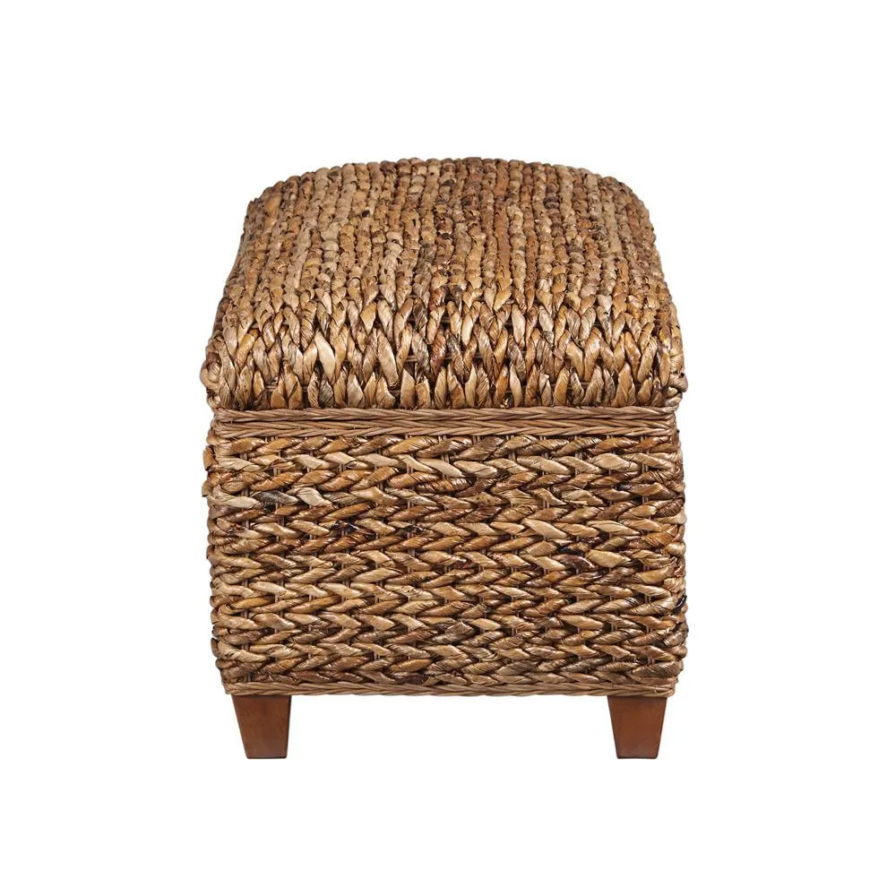 Laughton Amber Hand-Woven Storage Trunk - Image 5