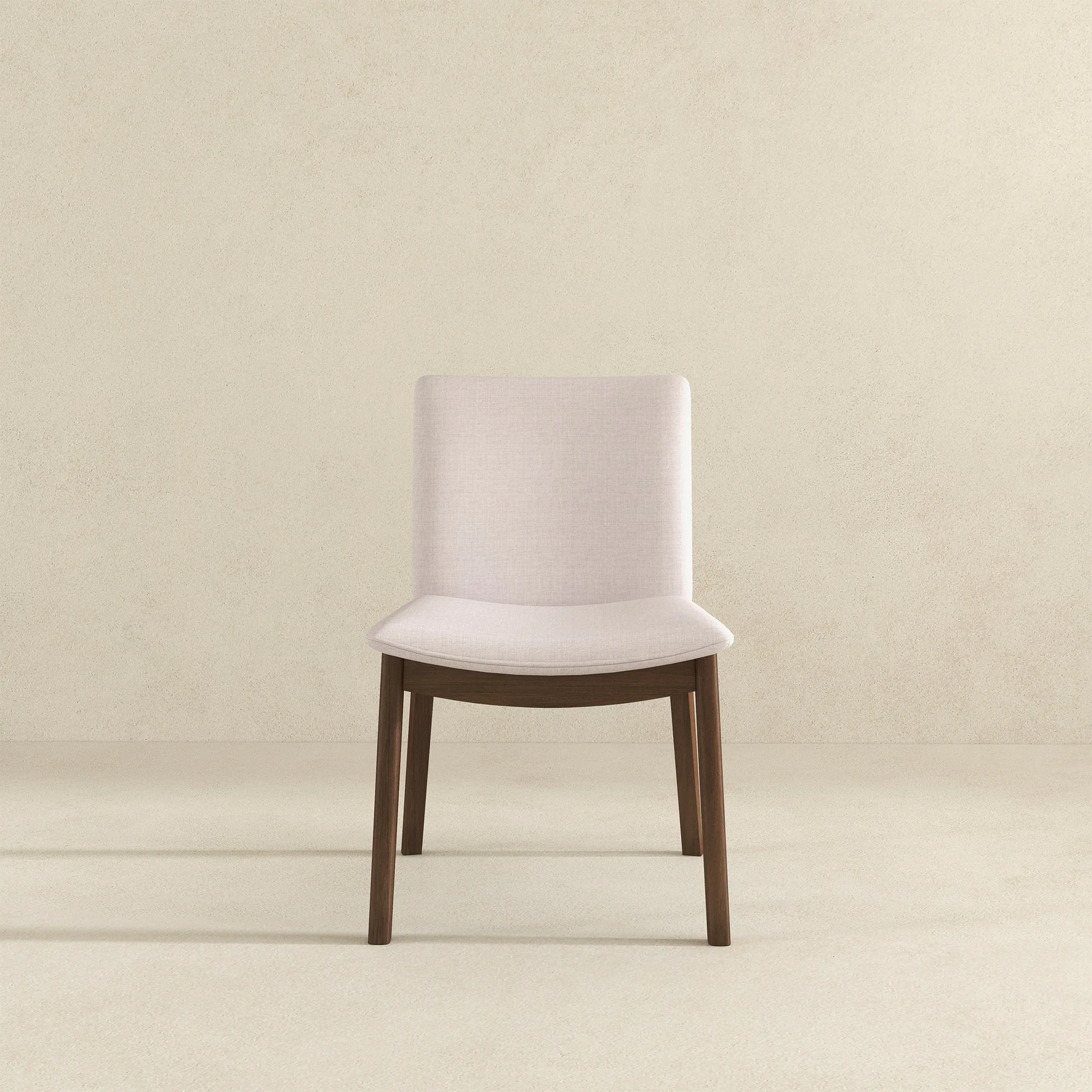 Laura Beige Linen Solid Wood Dining Chair (Set Of 2) - Image 4