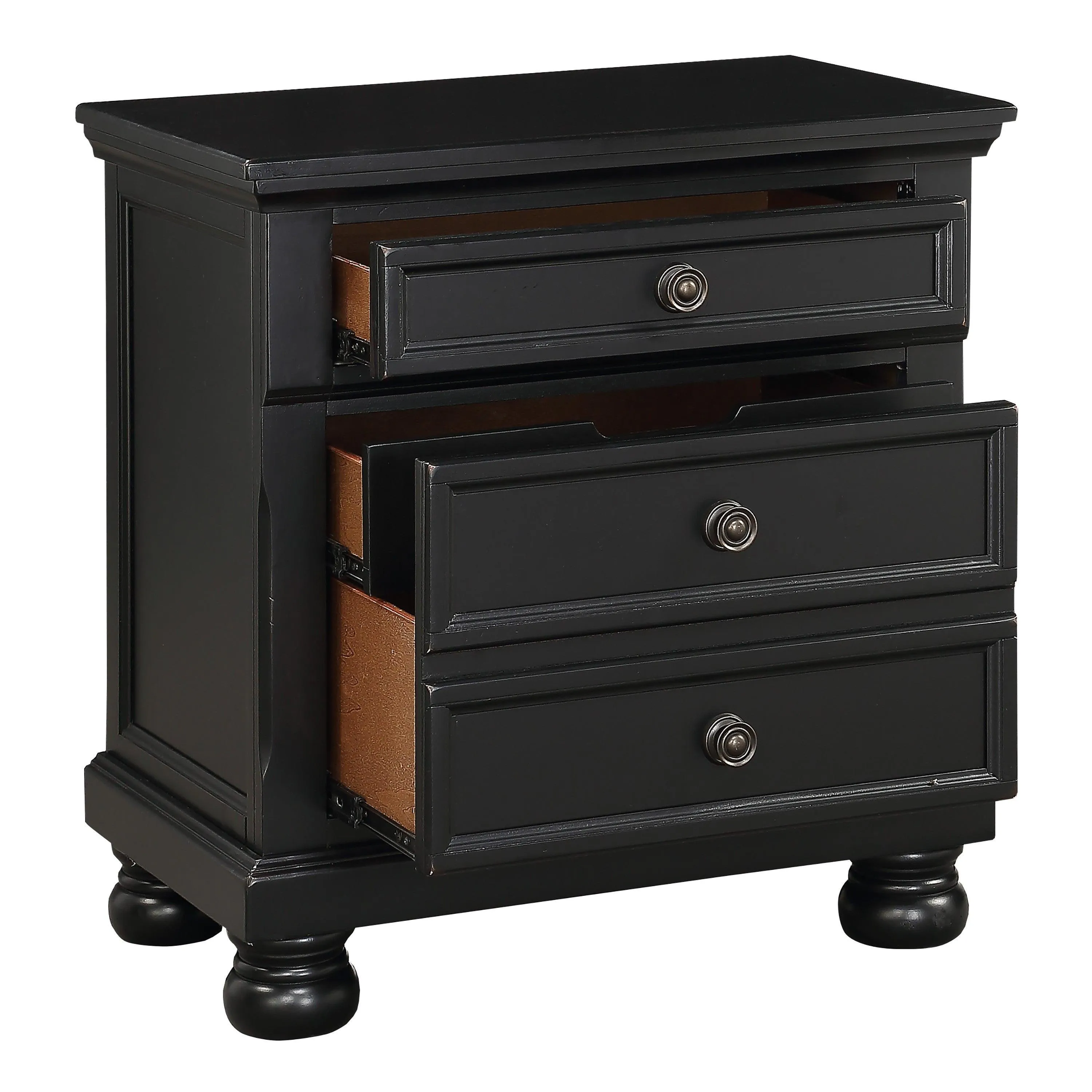 Laurelin Black Nightstand - Image 2