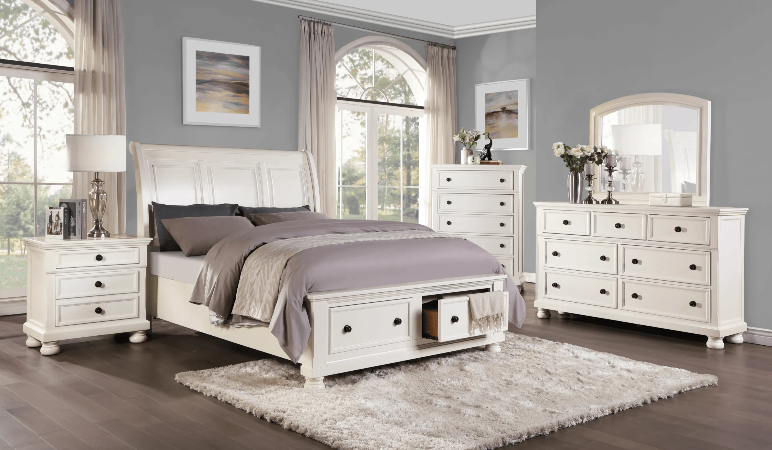 Laurelin White Dresser - Image 4