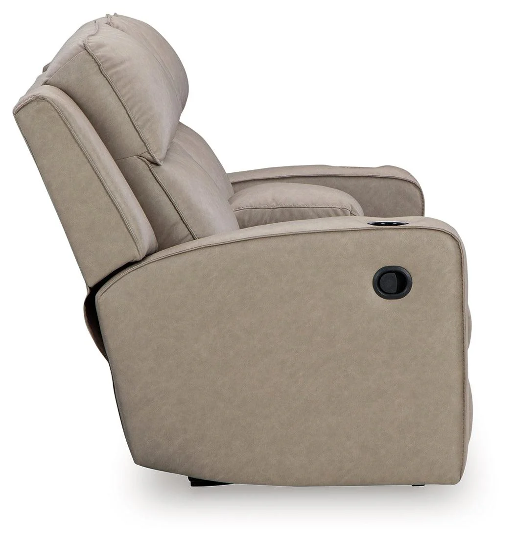 Lavenhorne Pebble Manual Reclining Loveseat with Console - Image 6