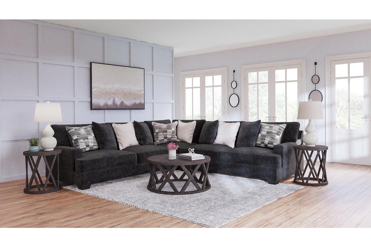 Lavernett Charcoal 3-Piece Sectional - Image 4