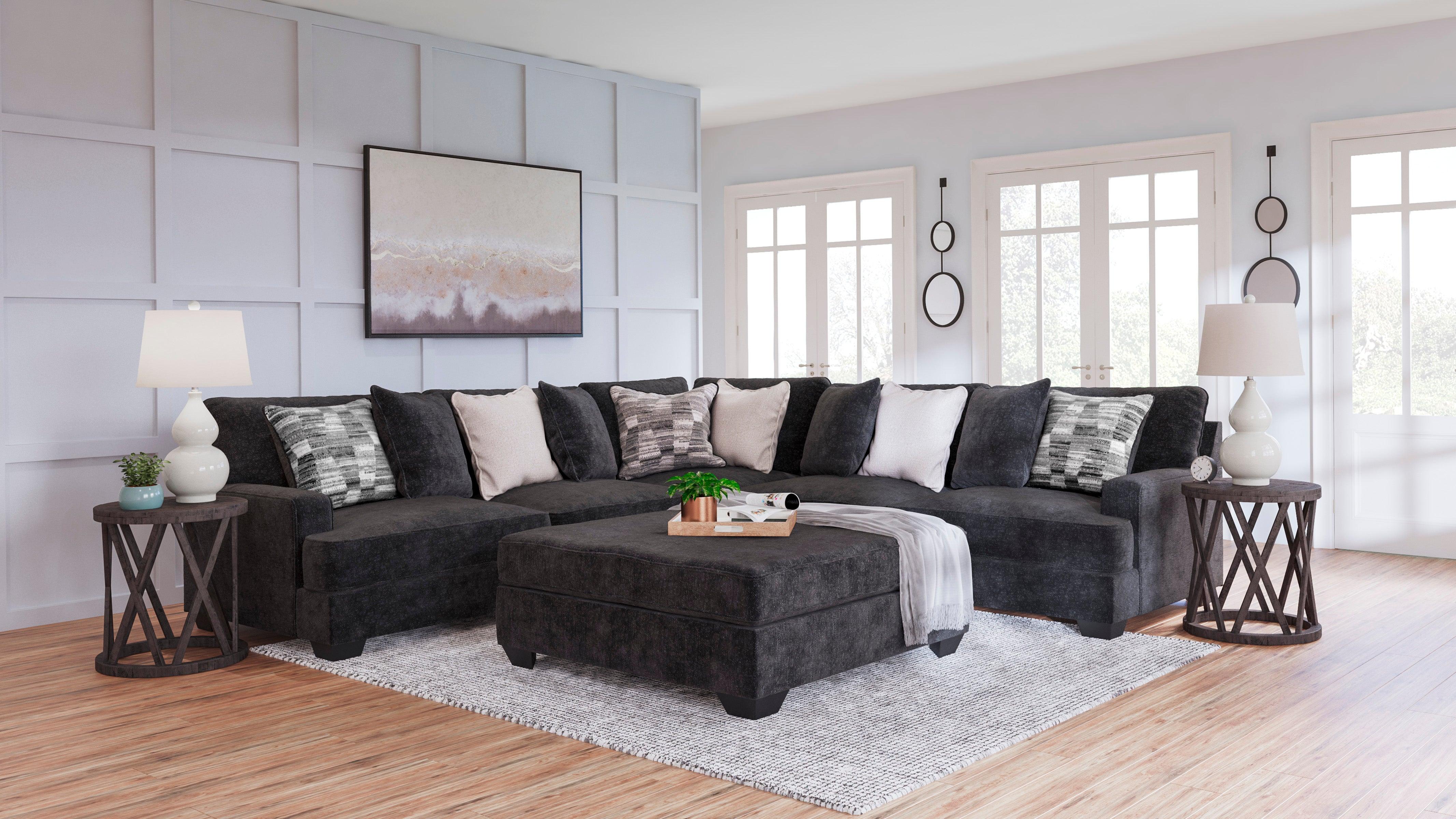 Lavernett Charcoal 3-Piece Sectional - Image 6