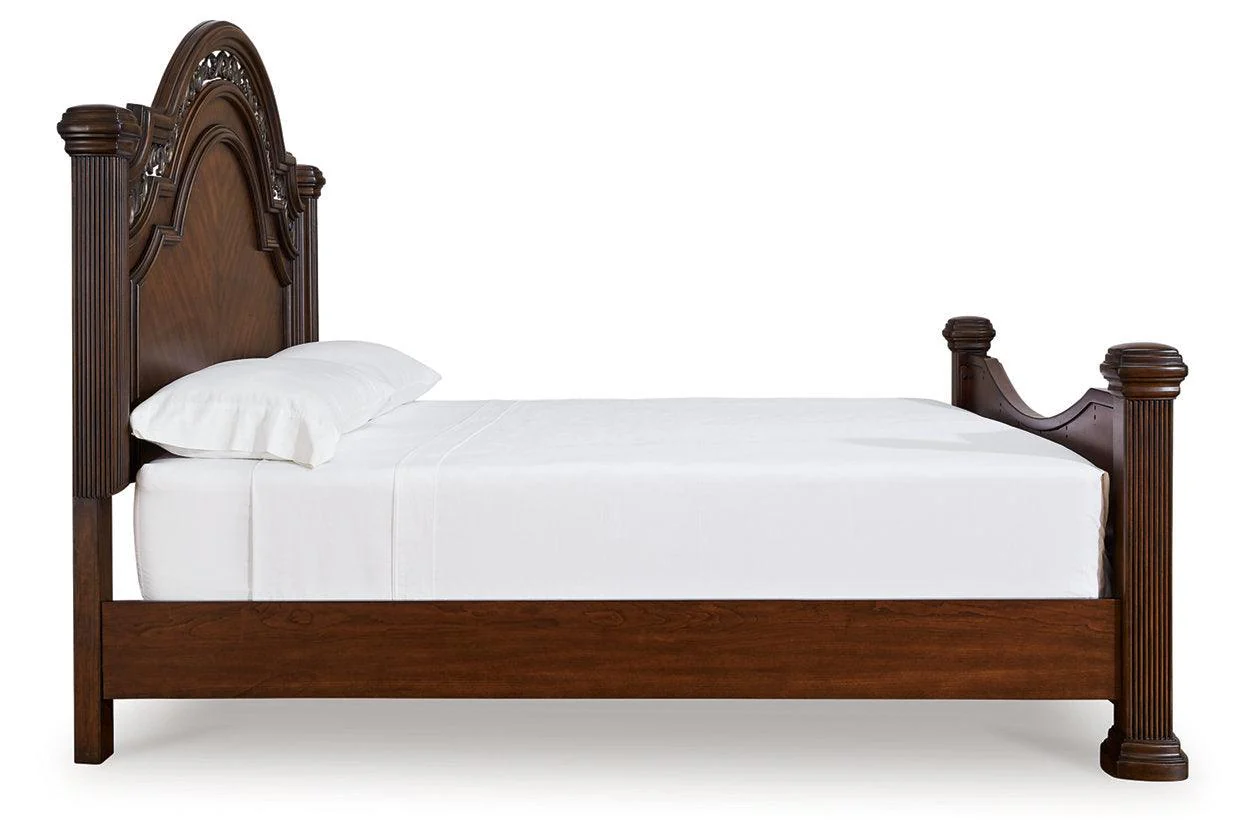 Lavinton Brown California King Poster Bed - Image 4