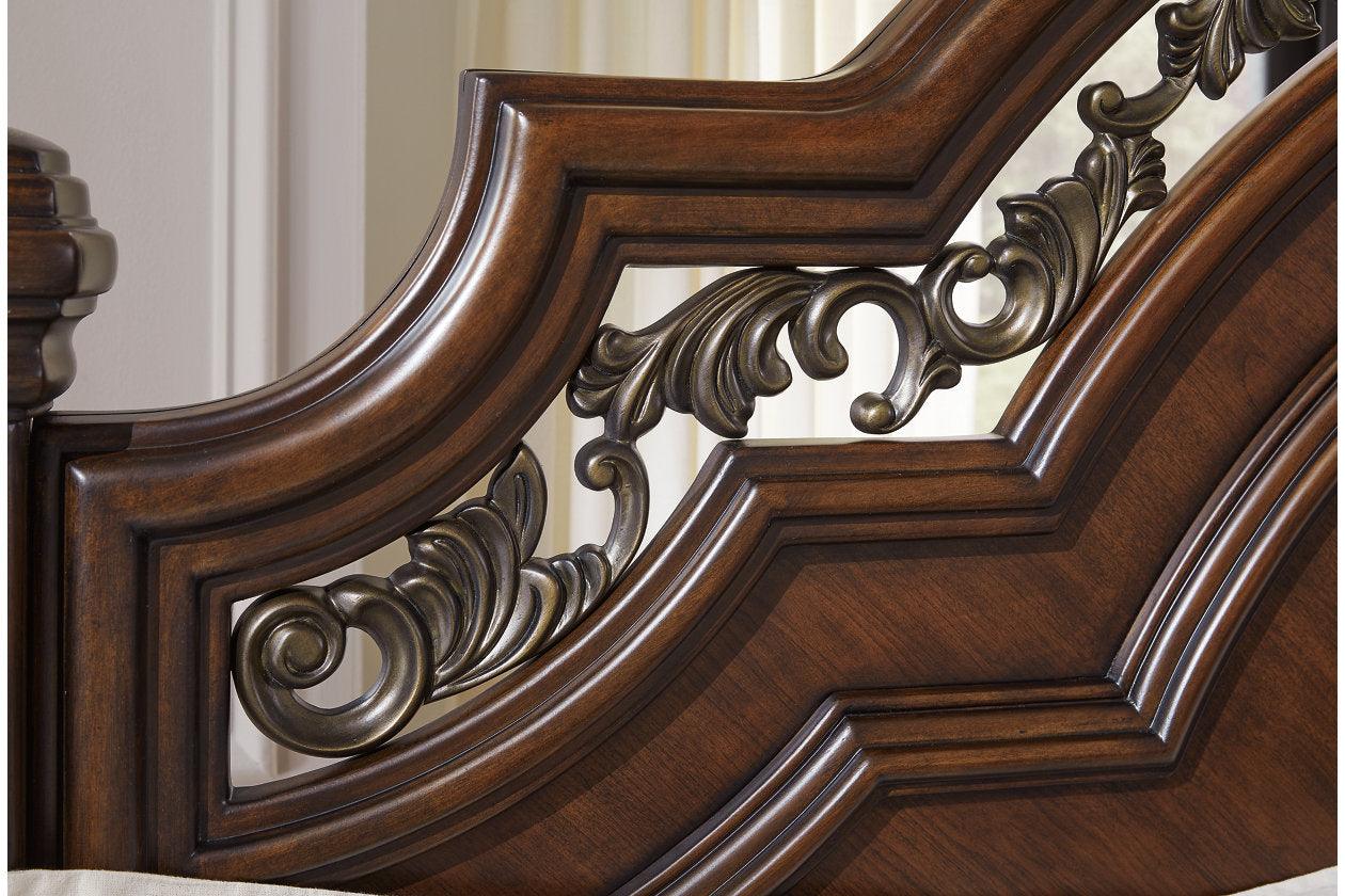 Lavinton Brown California King Poster Bed - Image 5