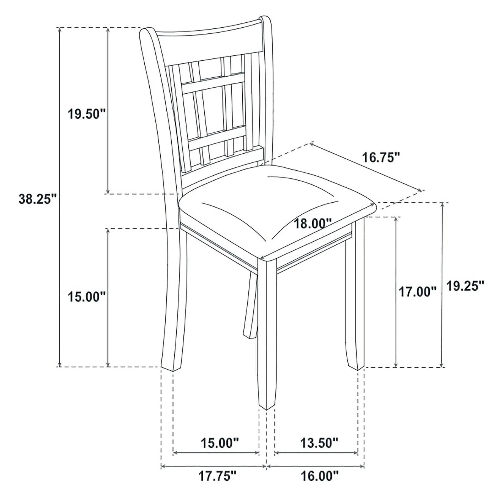 Lavon Espresso/Black 5-Piece Dining Set - Image 11
