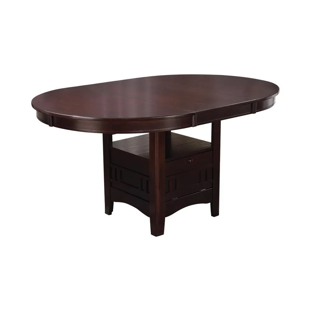 Lavon Espresso Dining Table with Storage