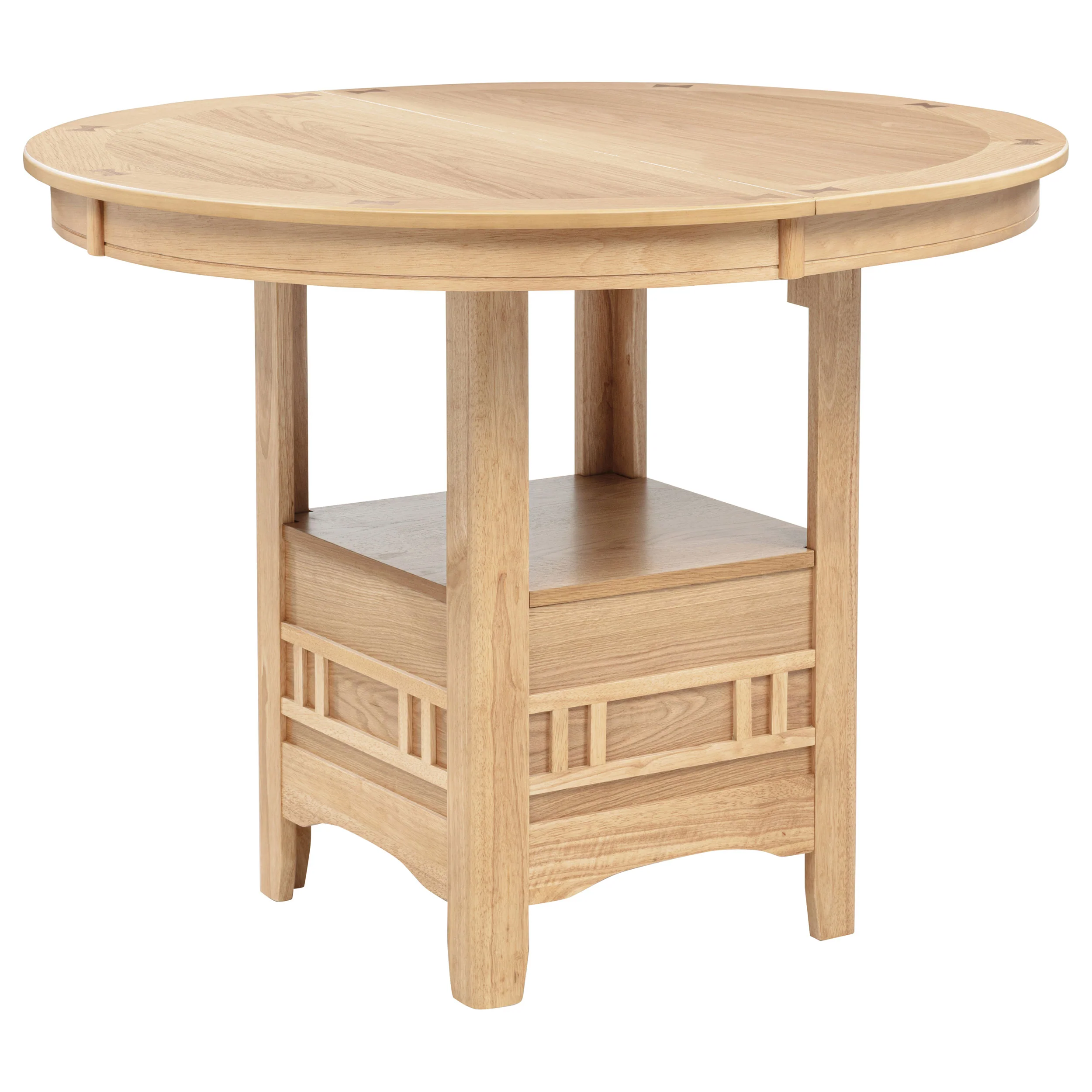 Lavon Light Oak Oval 60-inch Counter Height Extension Dining Table - Image 10