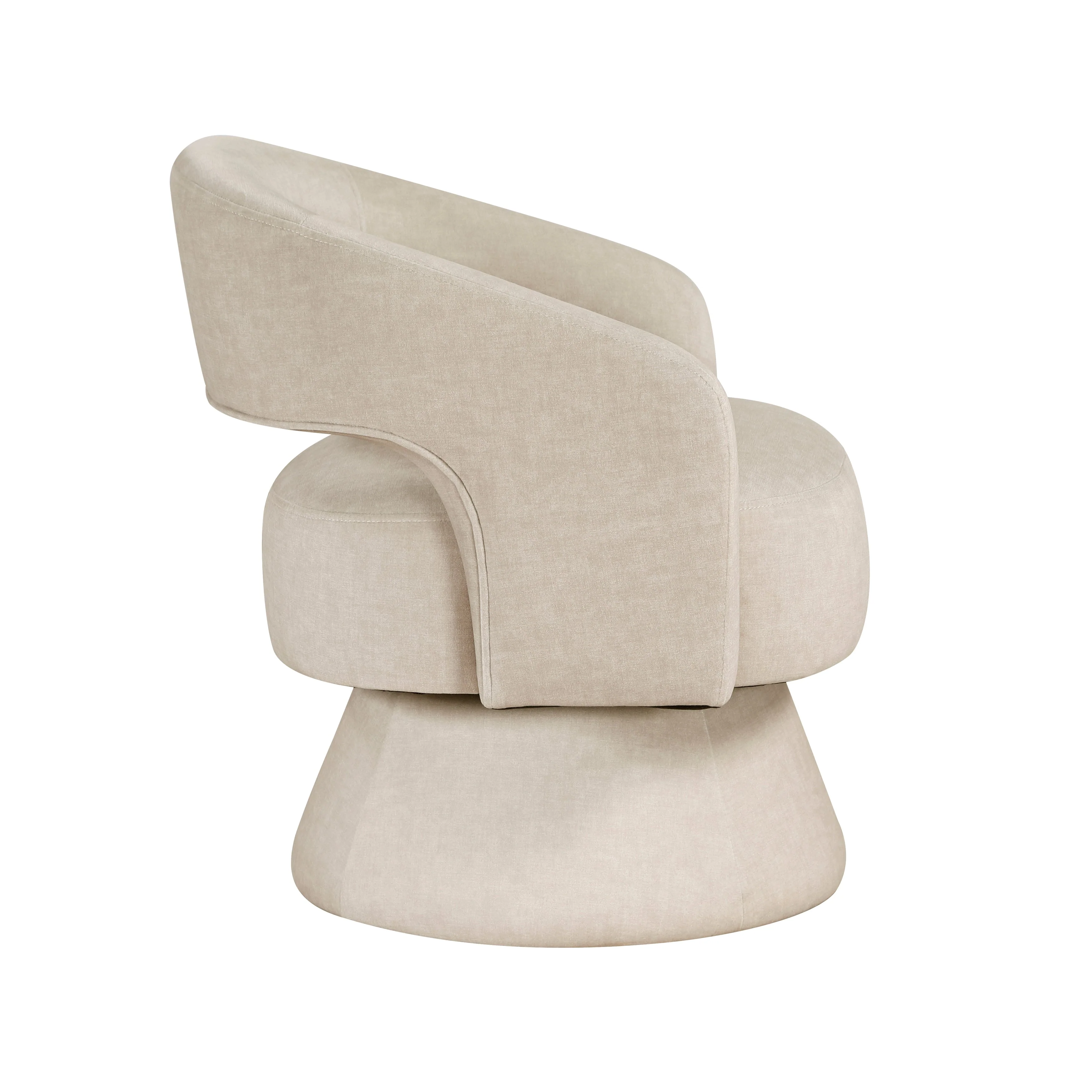 Lavon Taupe Swivel Chair - Image 4