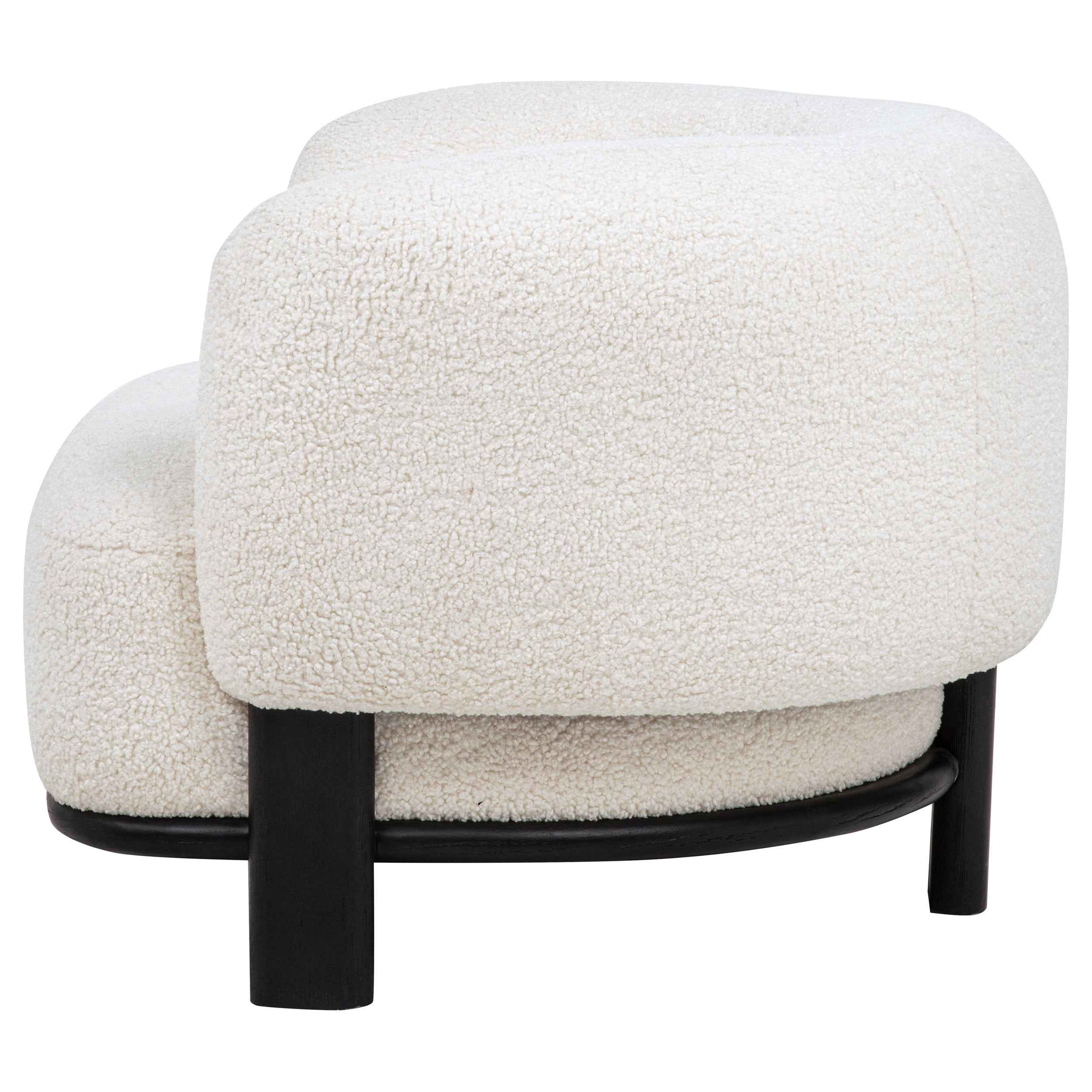Lawler Ivory/Black Upholstered Barrel Back Accent Chair - Image 5