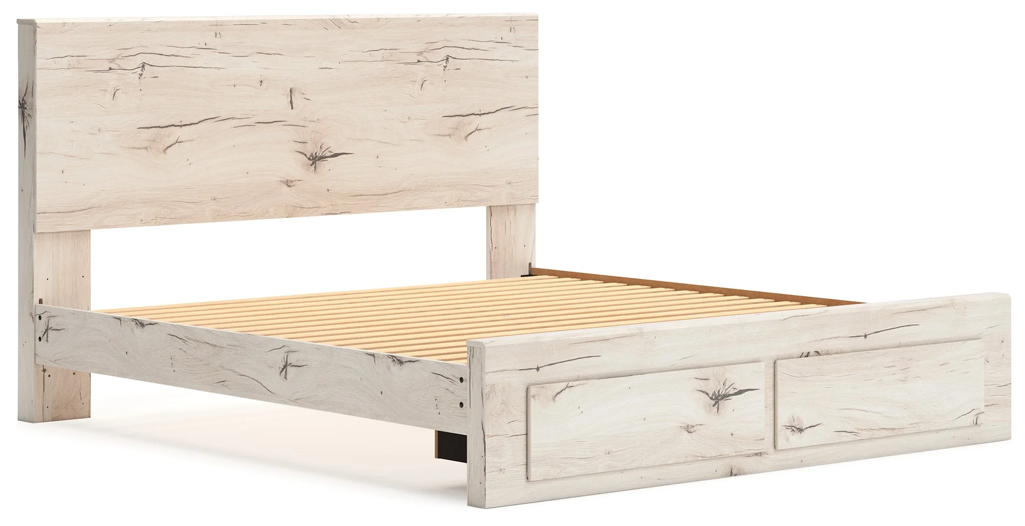 Lawroy Light Natural King Storage Platform Bed - Image 9