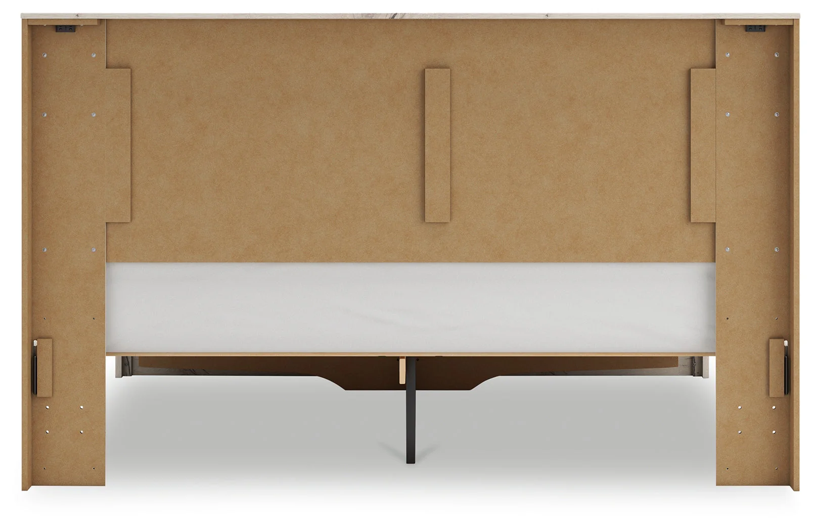 Lawroy Light Natural Storage Panel Bedroom Set with 2 Footboard Drawers - Image 8