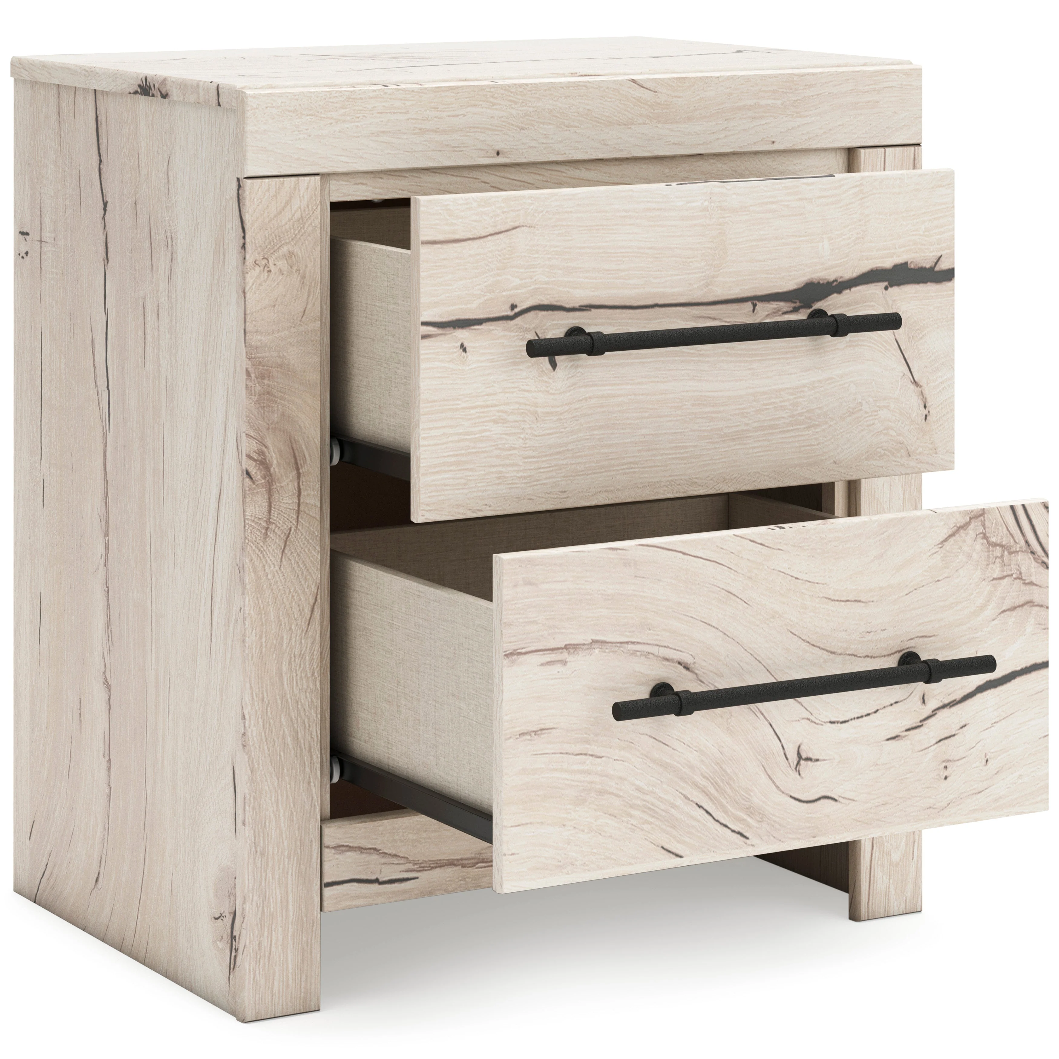 Lawroy Light Natural Storage Panel Bedroom Set with 6 Drawers - Image 10