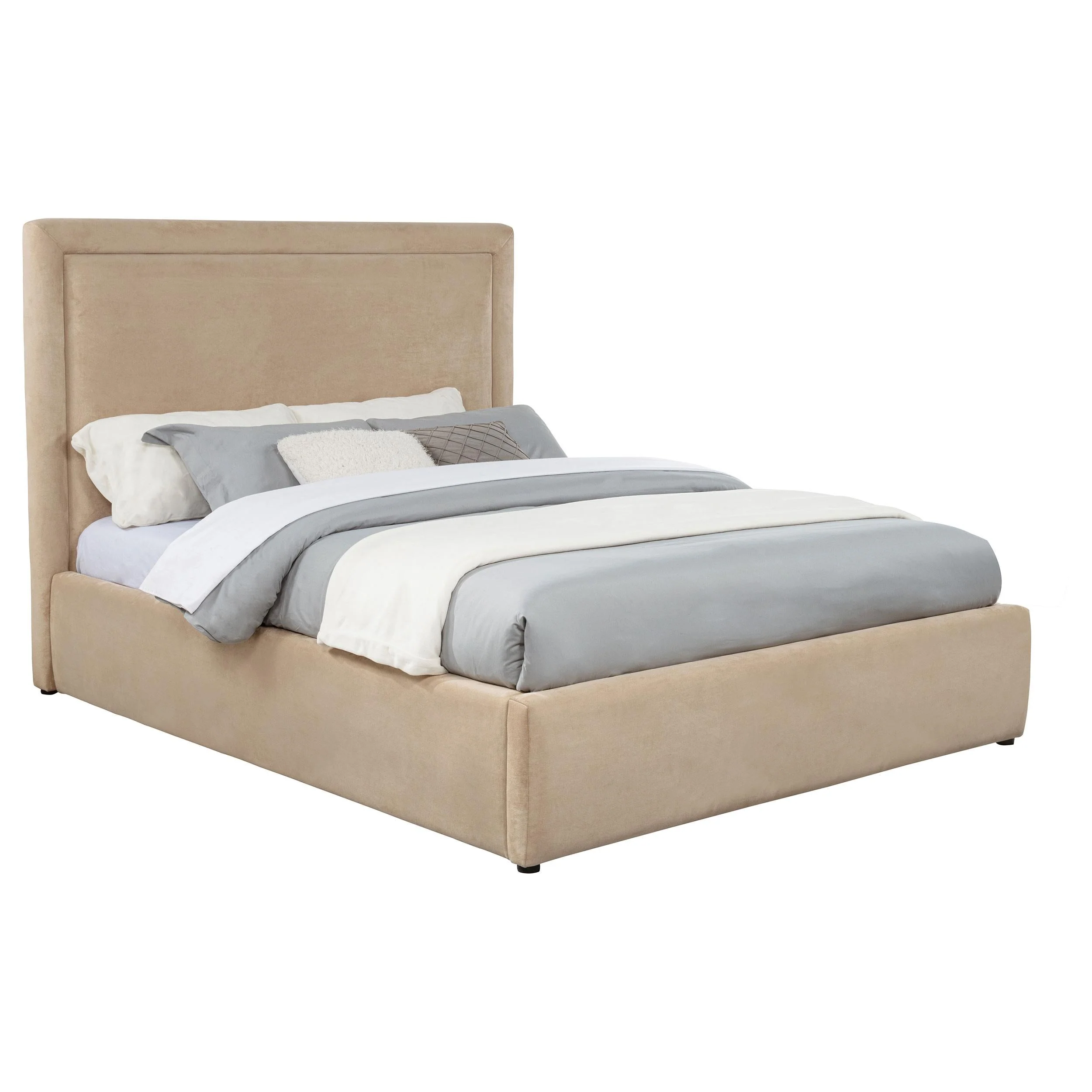 Lawson Light Saddle 55-inch Upholstered Full Platform Bed - Image 2