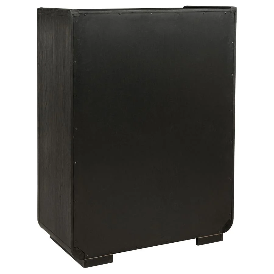 Leandro Burnished Black 5-piece Queen Bedroom Set - Image 12