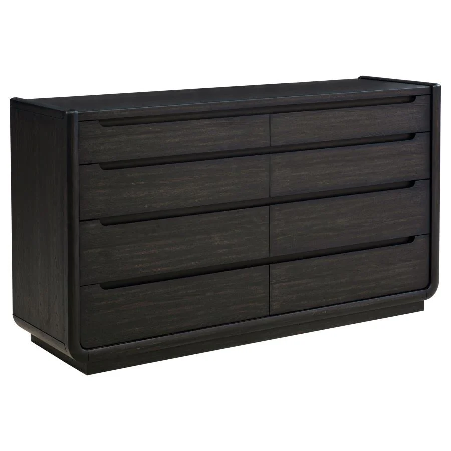 Leandro Burnished Black 5-piece Queen Bedroom Set - Image 7