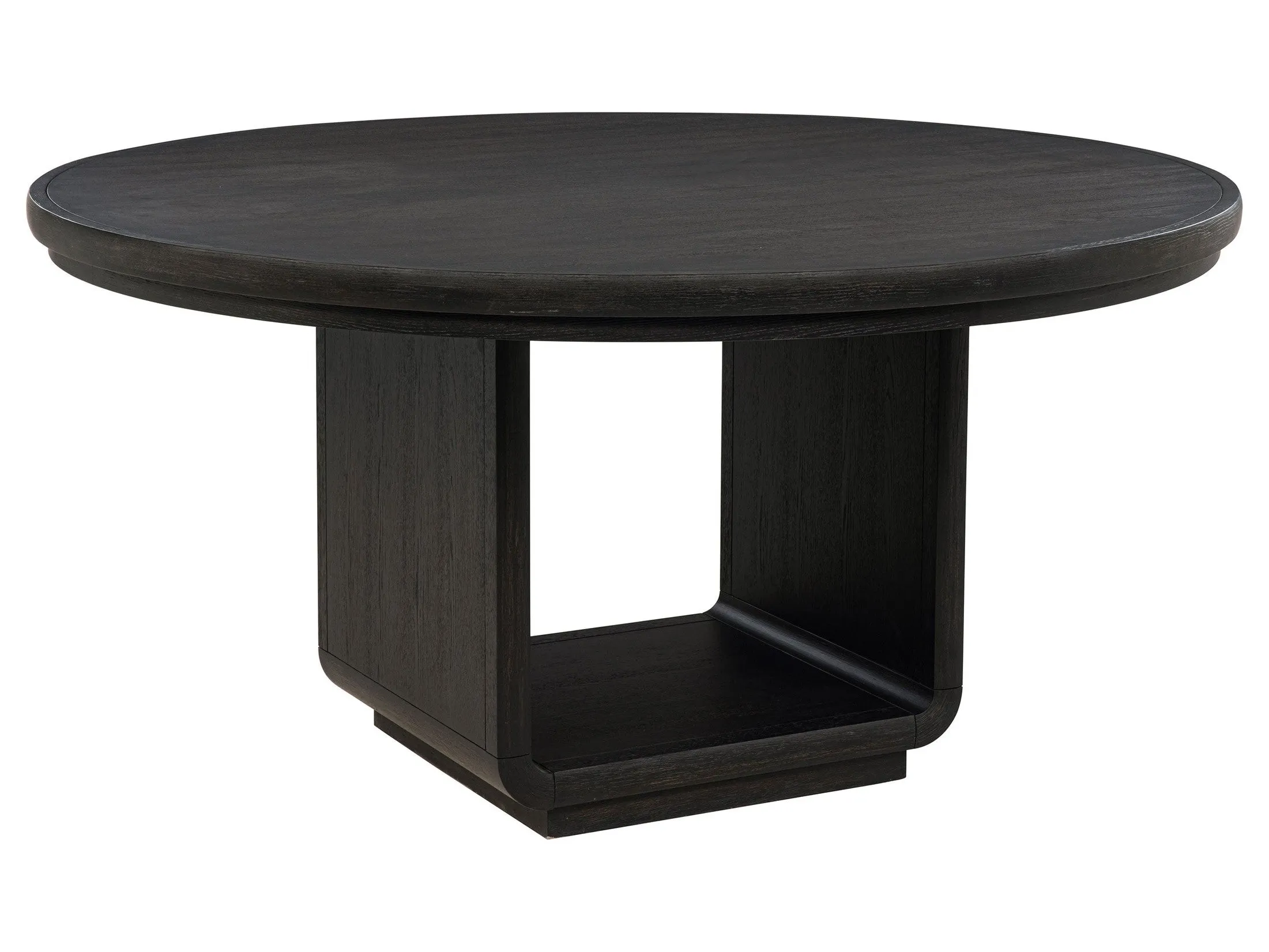 Leandro Burnished Black 60-inch Round Dining Table