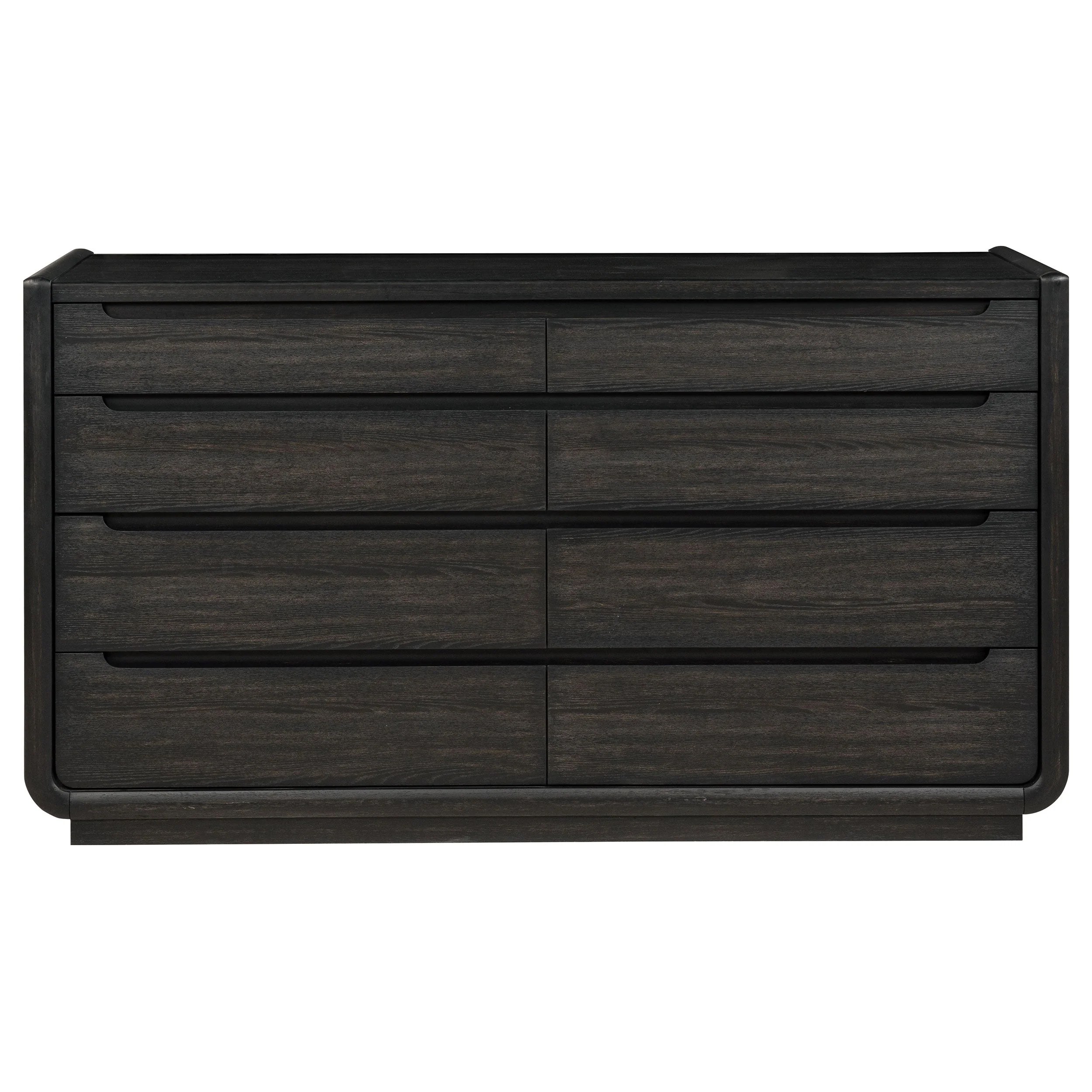 Leandro Burnished Black 8-drawer Bedroom Dresser Cabinet - Image 2