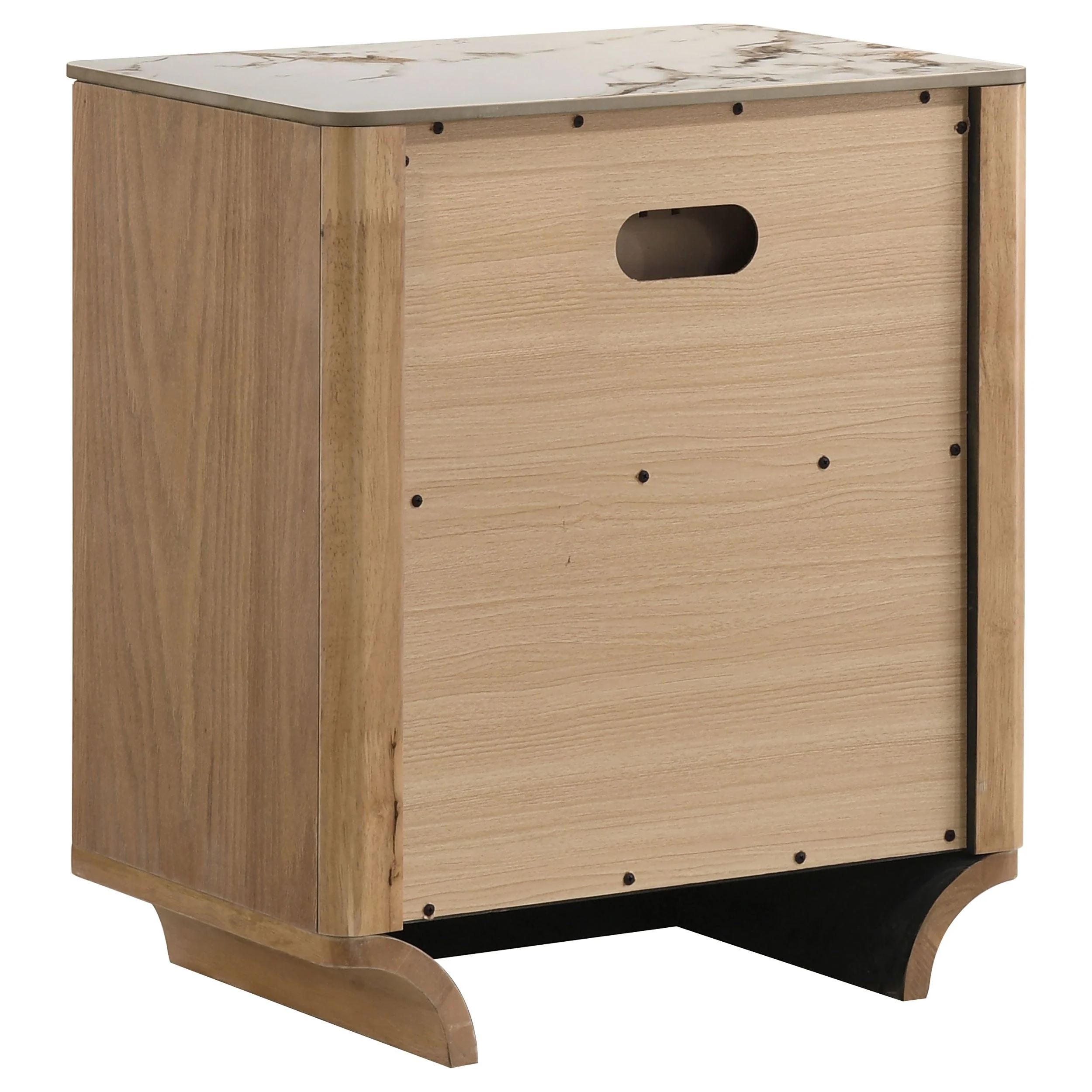 Leanne Light Oak 4-piece Eastern King Bedroom Set - Image 5