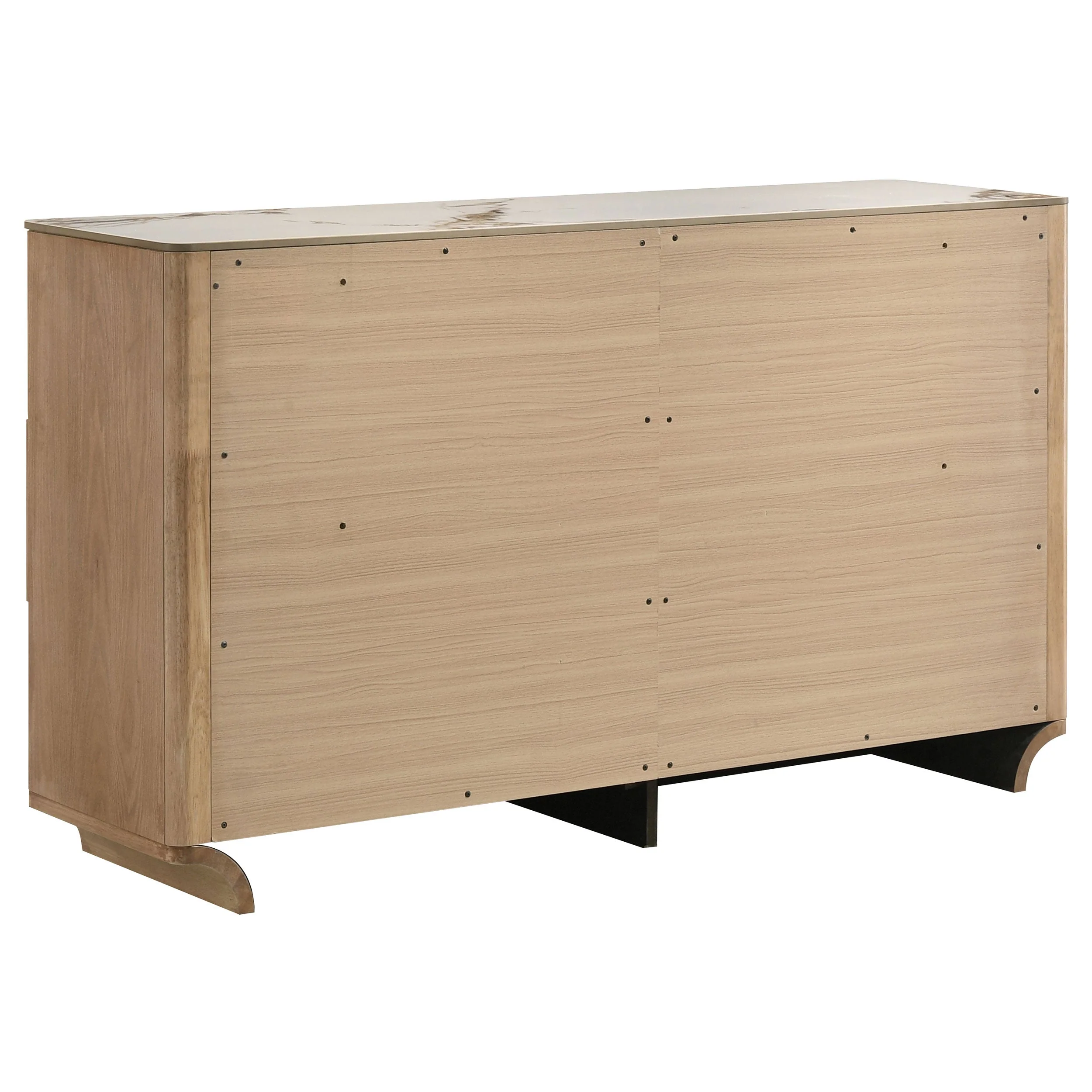 Leanne Light Oak 4-piece Eastern King Bedroom Set - Image 7