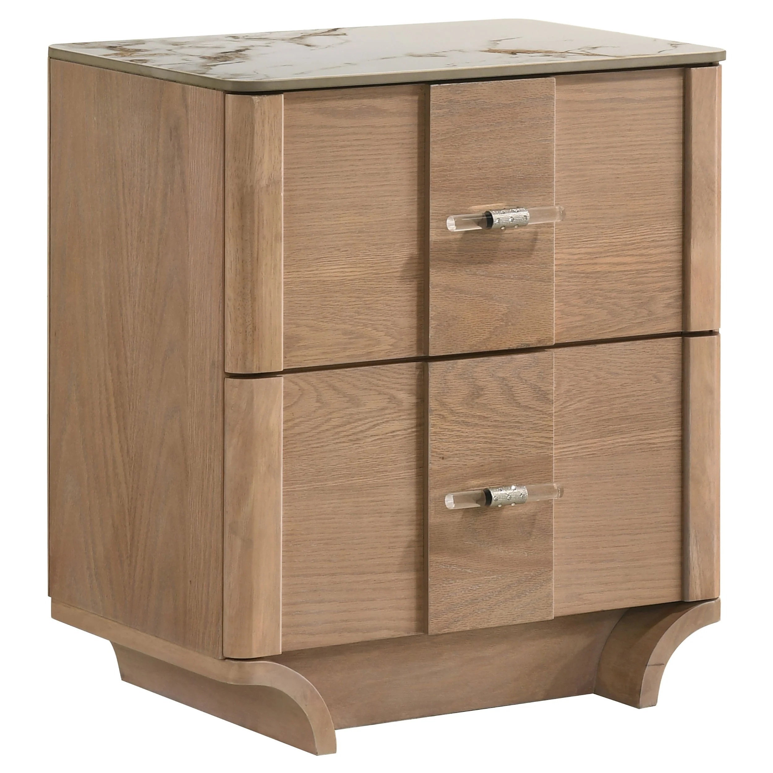 Leanne Light Oak 5-piece Eastern King Bedroom Set - Image 4