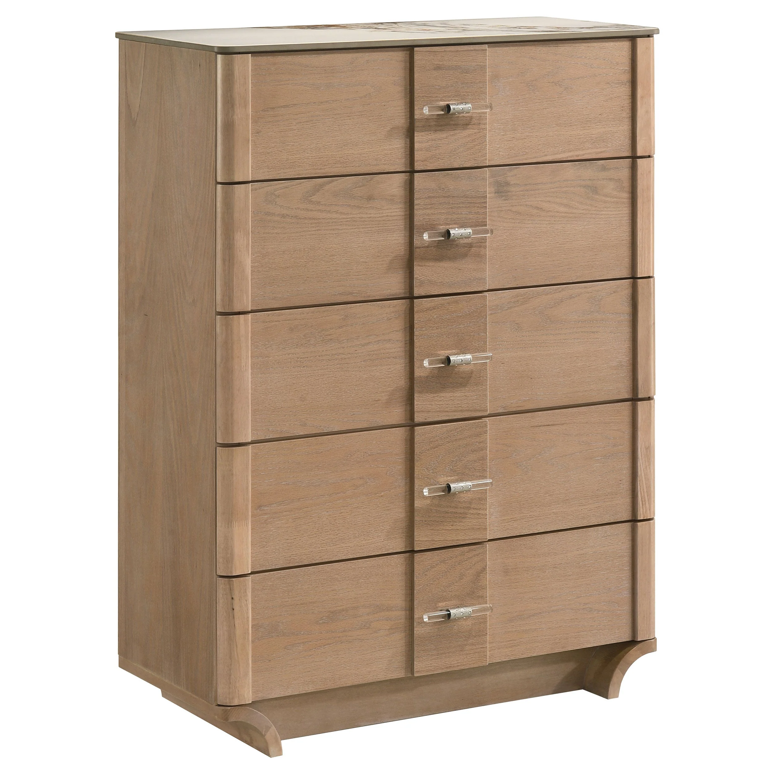 Leanne Light Oak 5-piece Queen Bedroom Set - Image 10