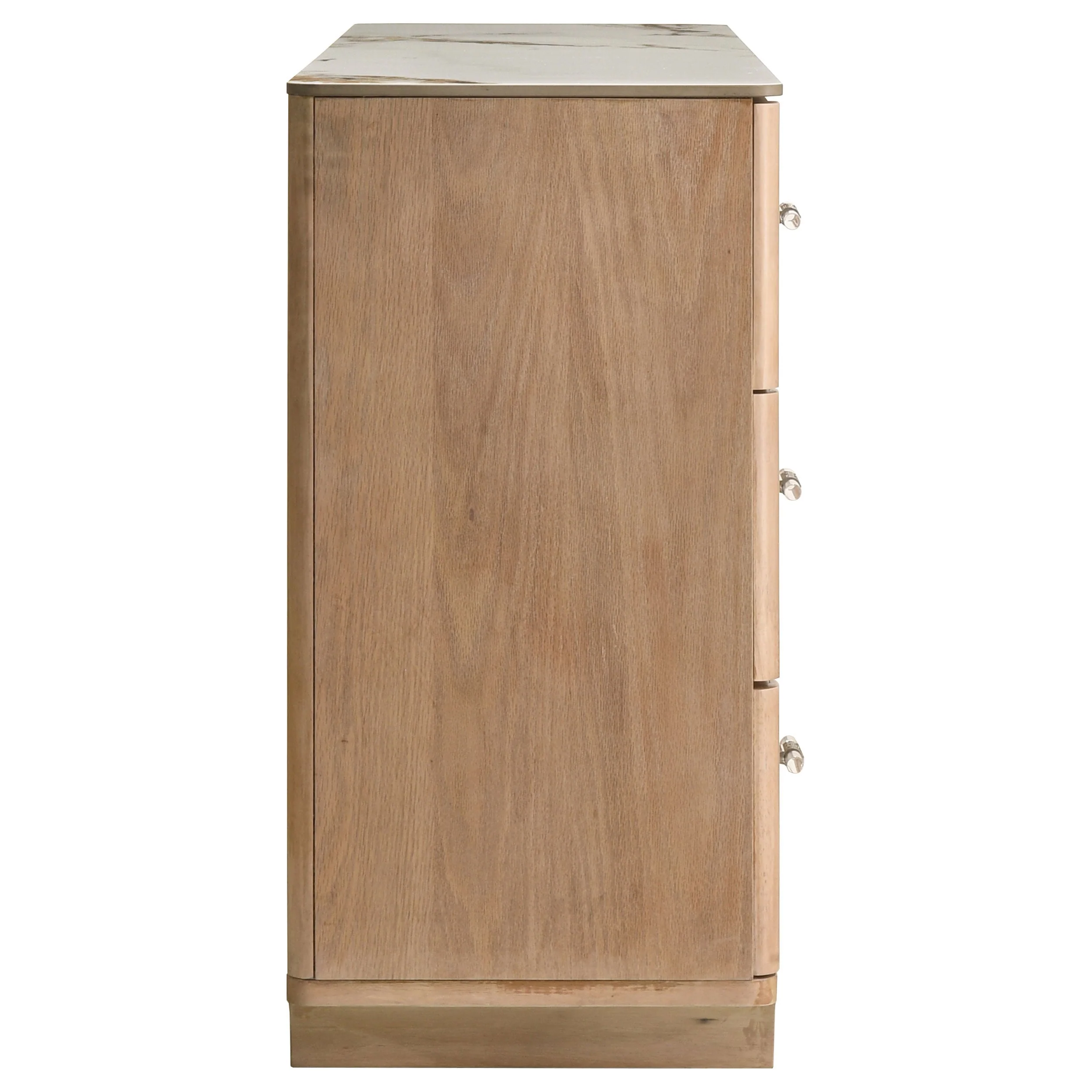 Leanne Light Oak 6-drawer Sinter Stone Top Dresser Cabinet - Image 8