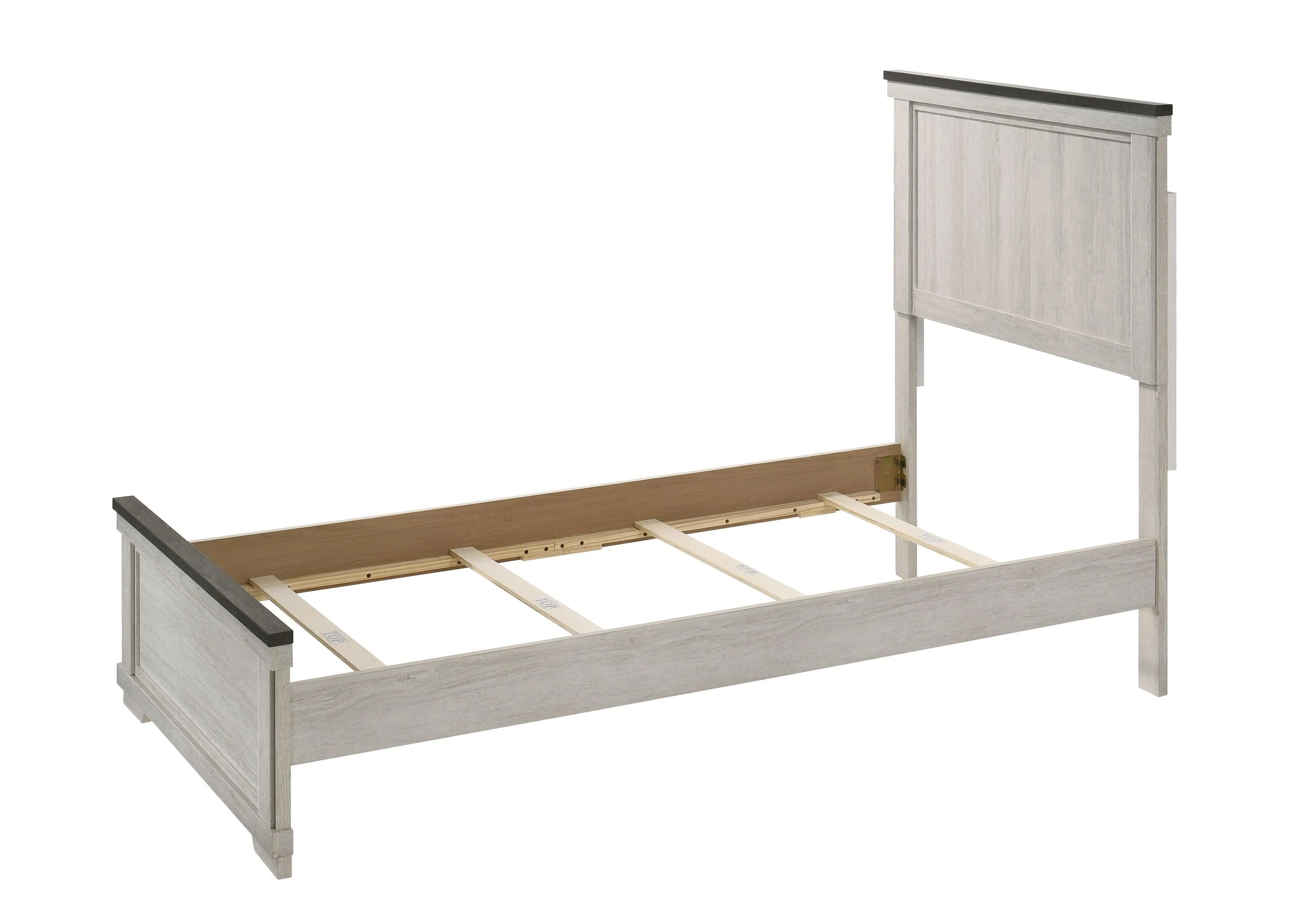 Leighton Cream and Brown Panel Youth Bedroom Set - Image 3