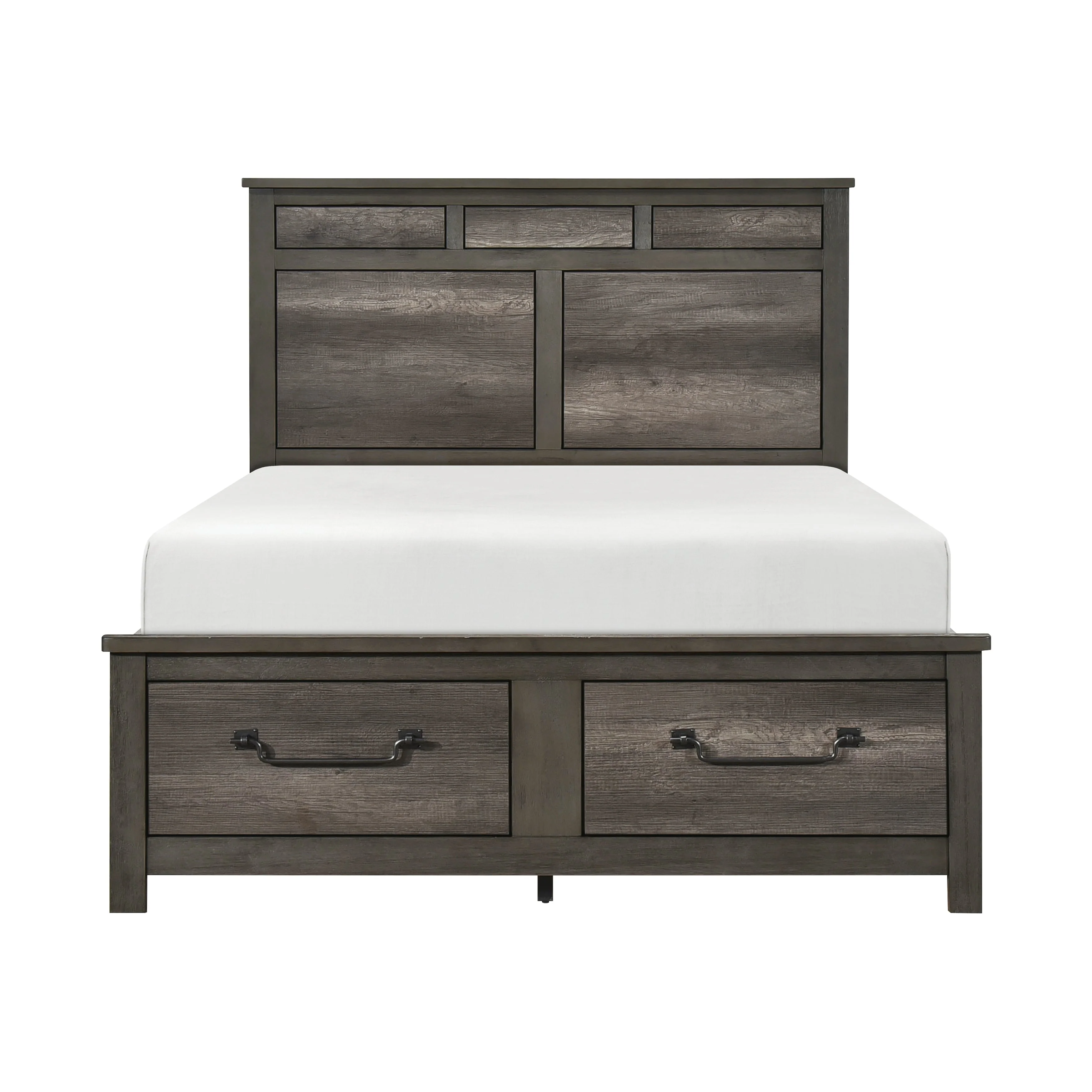 Lenior Gray King Storage Platform Bed - Image 11
