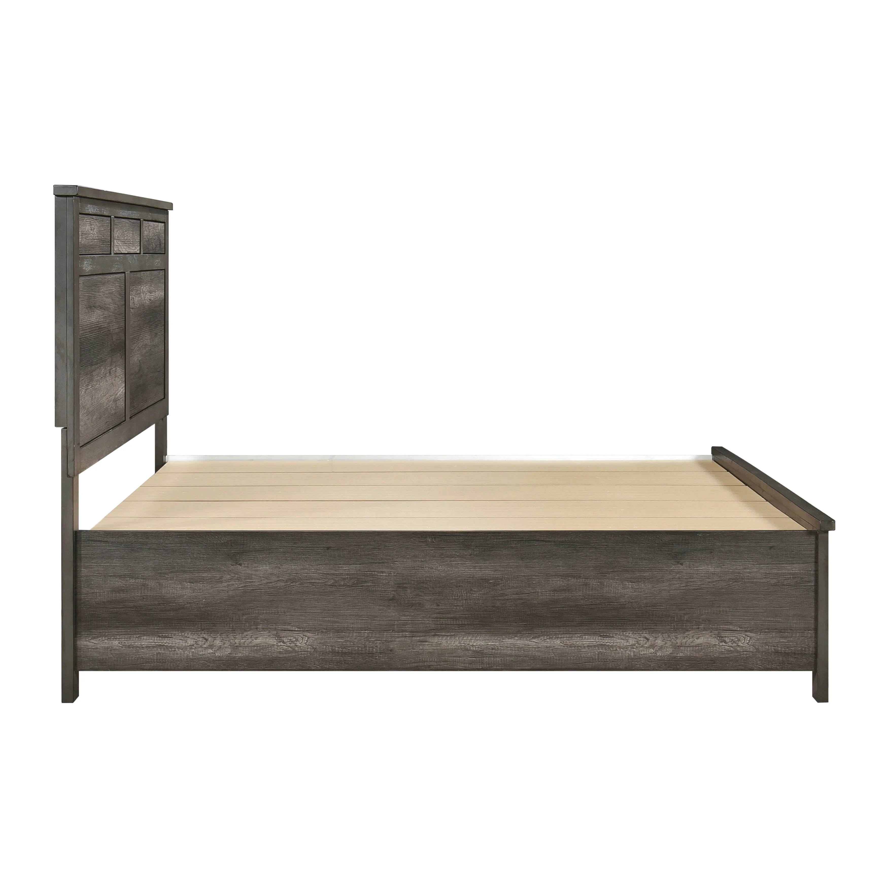 Lenior Gray King Storage Platform Bed - Image 5