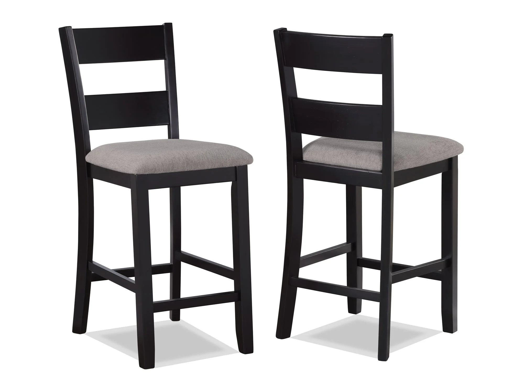 Lester Light Gray 5-Piece Counter Height Set - Image 2