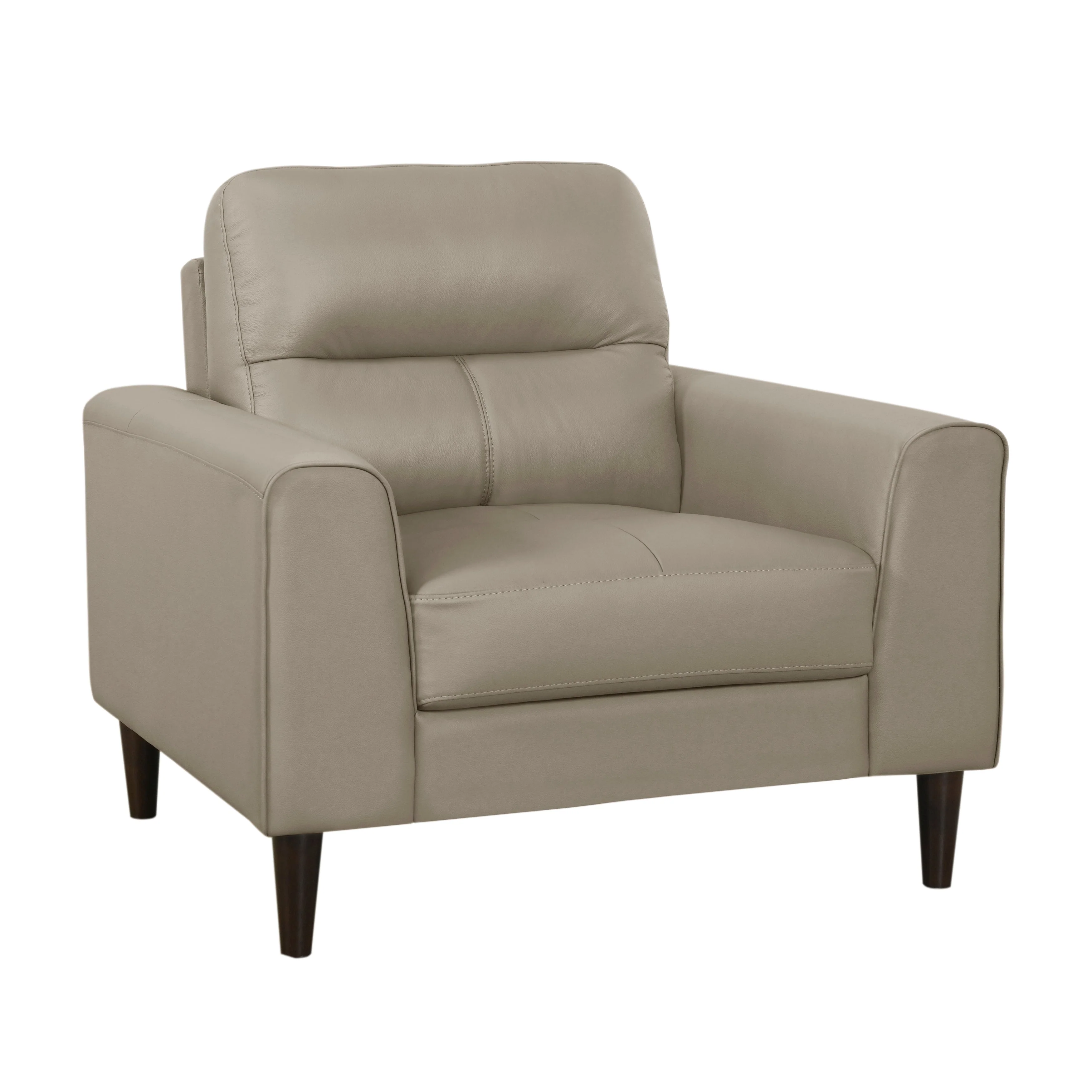 Lewes Latte Leather Living Room Set - Image 10