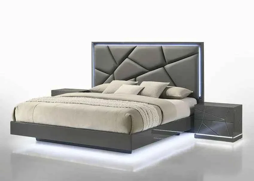 Lily Grey Platform Bedroom Set - Image 3
