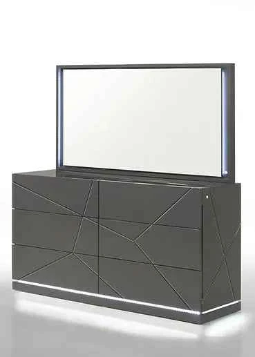 Lily Grey Platform Bedroom Set - Image 4