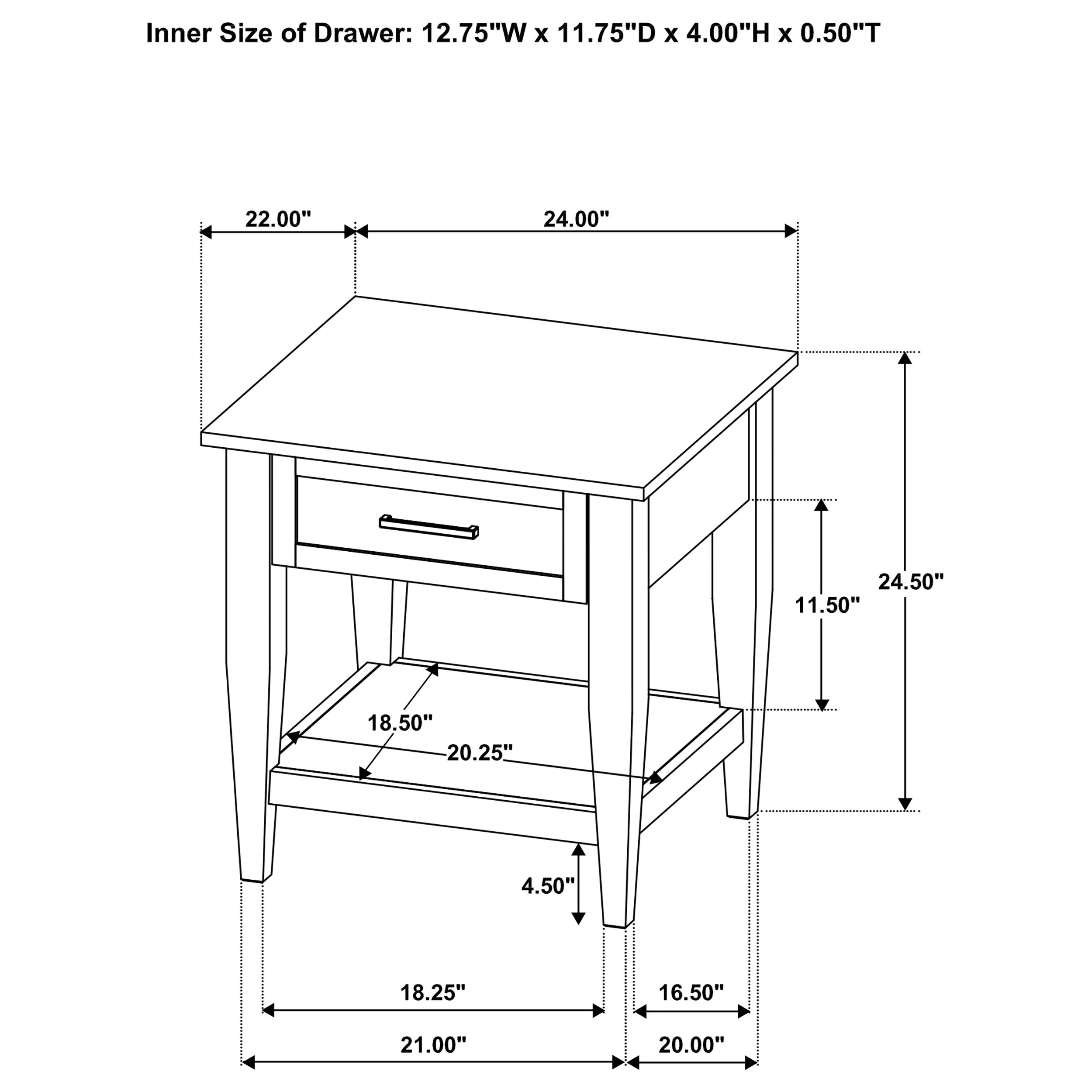 Lindenton Black 3-piece Wood Lift-Top Coffee and End Table Set - Image 13