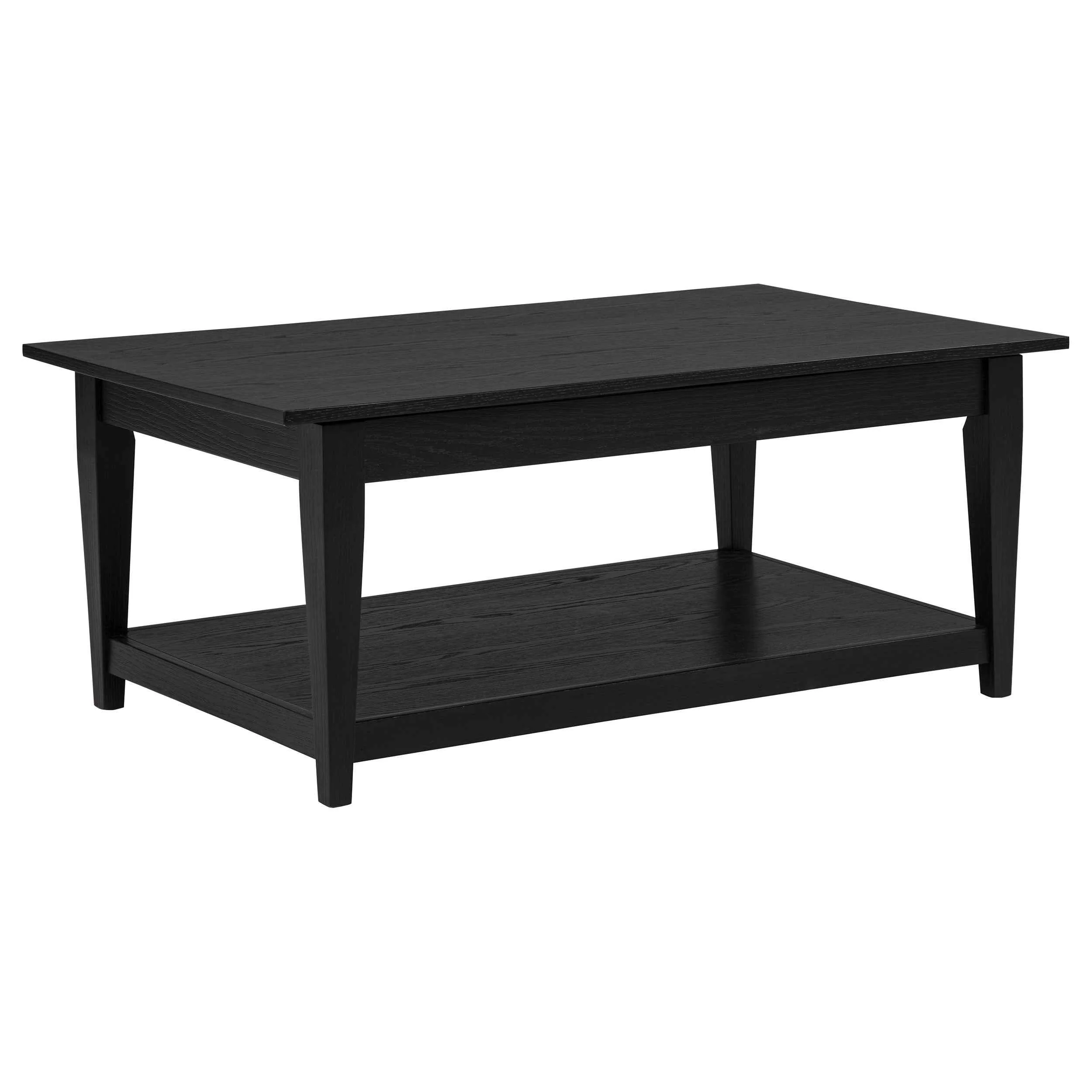 Lindenton Black 3-piece Wood Lift-Top Coffee and End Table Set - Image 7