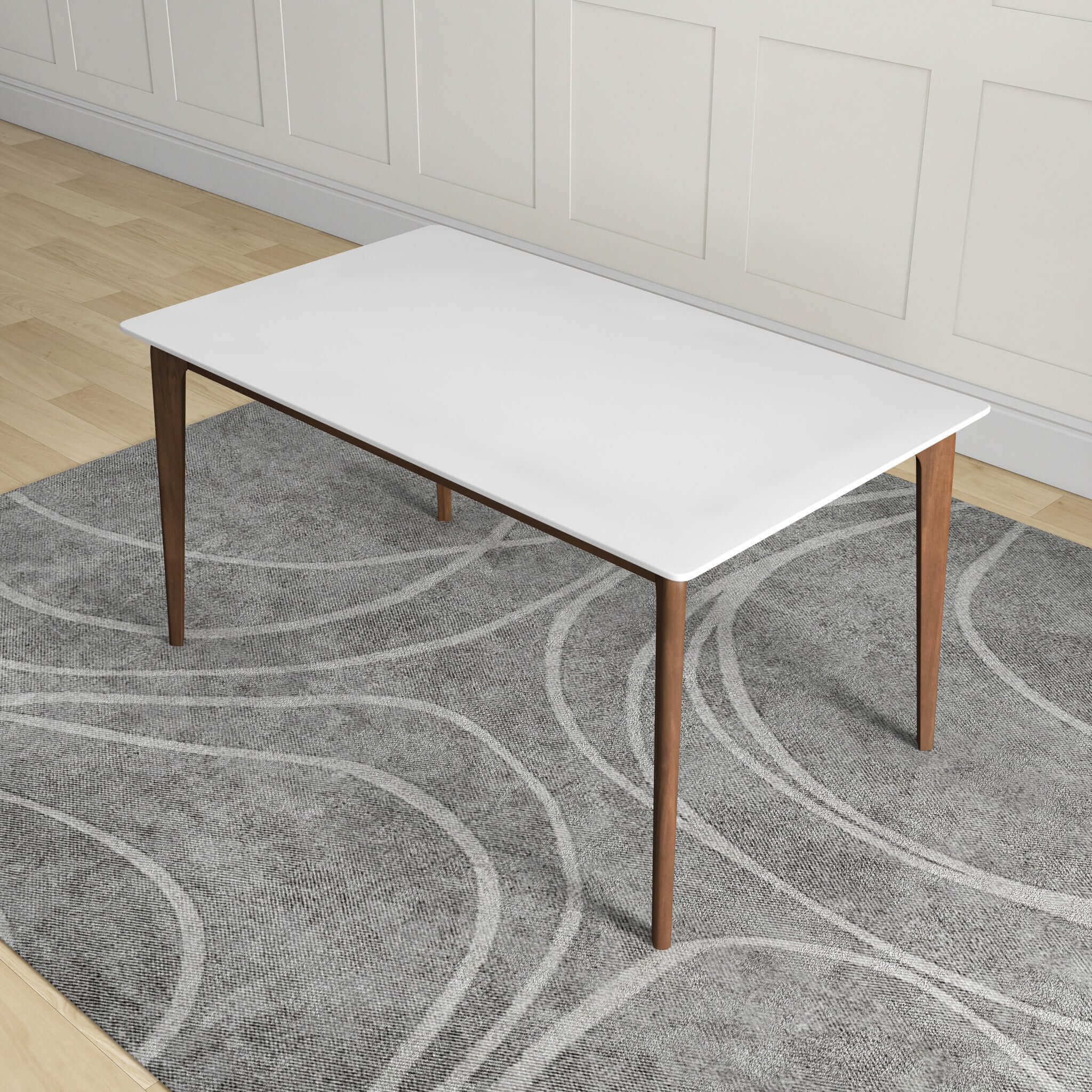 Lindsey Solid Wood White Top Dining Table - Image 2