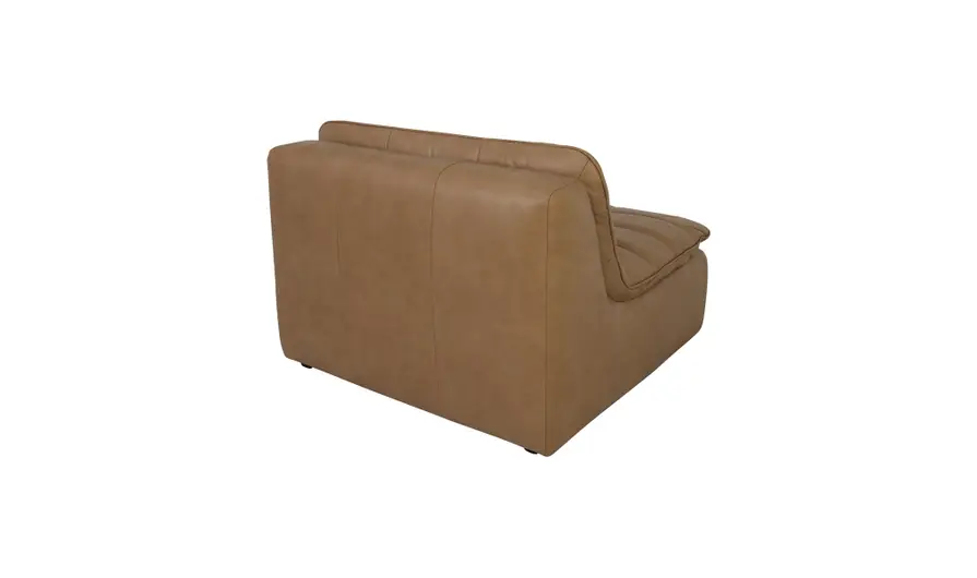 Lino Slipper Chair Tan Leather - Image 3