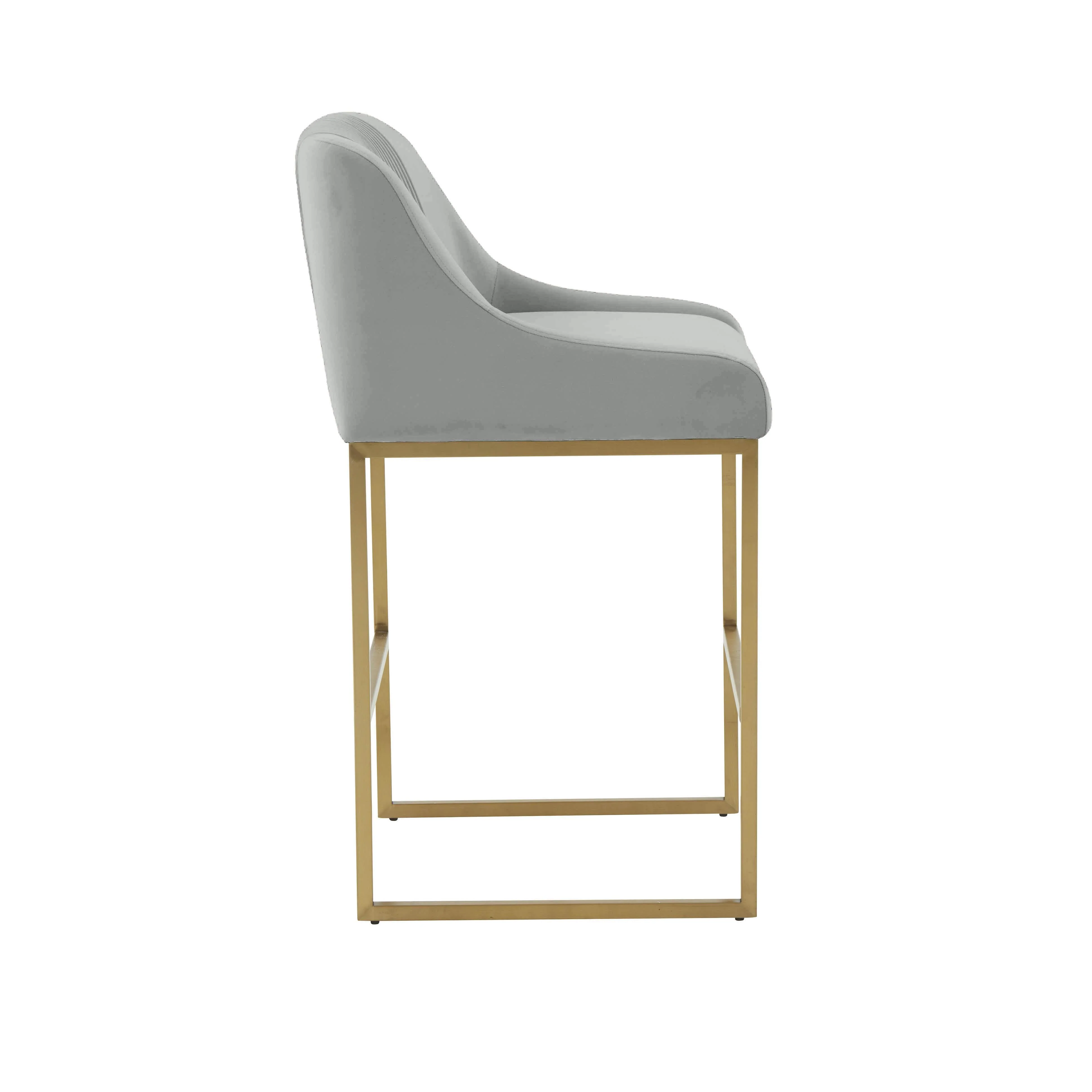 Lisa Pleated Velvet Counter Stool by Inspire Me! Home Decor - Image 9