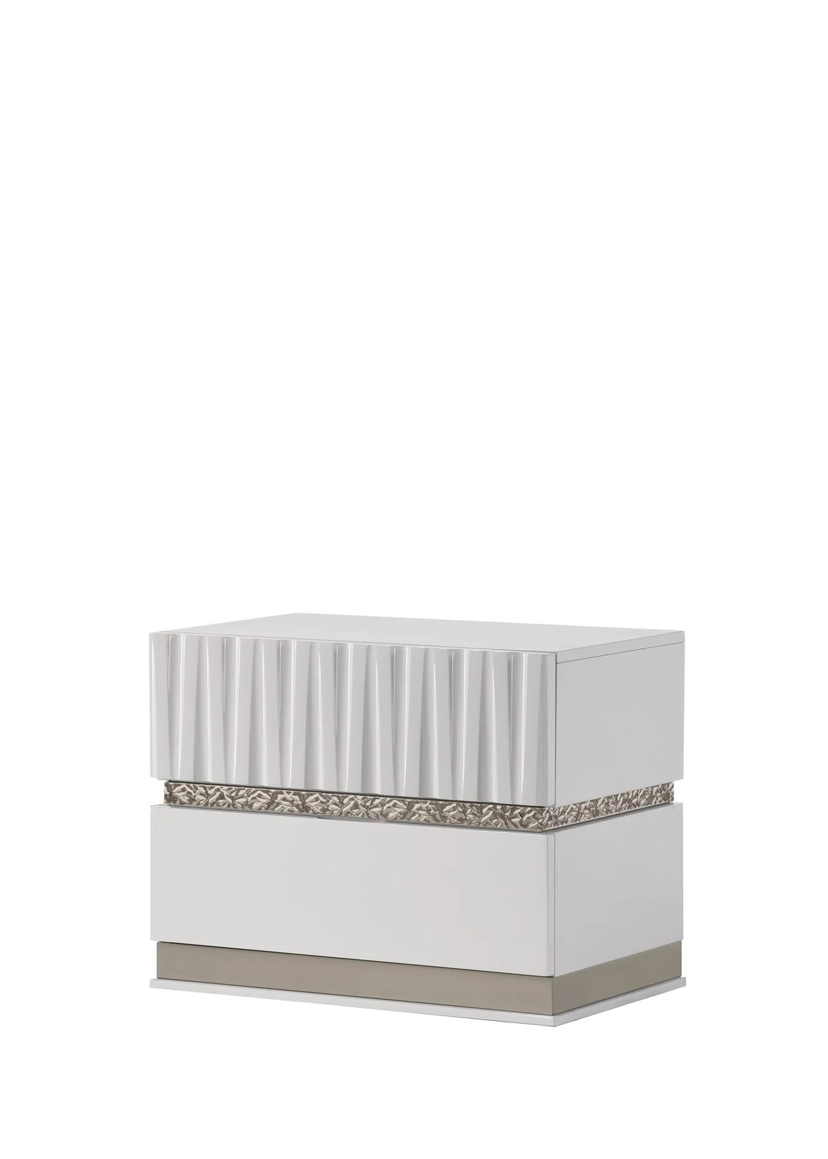 Lisbon White Platform Bedroom Set - Image 10
