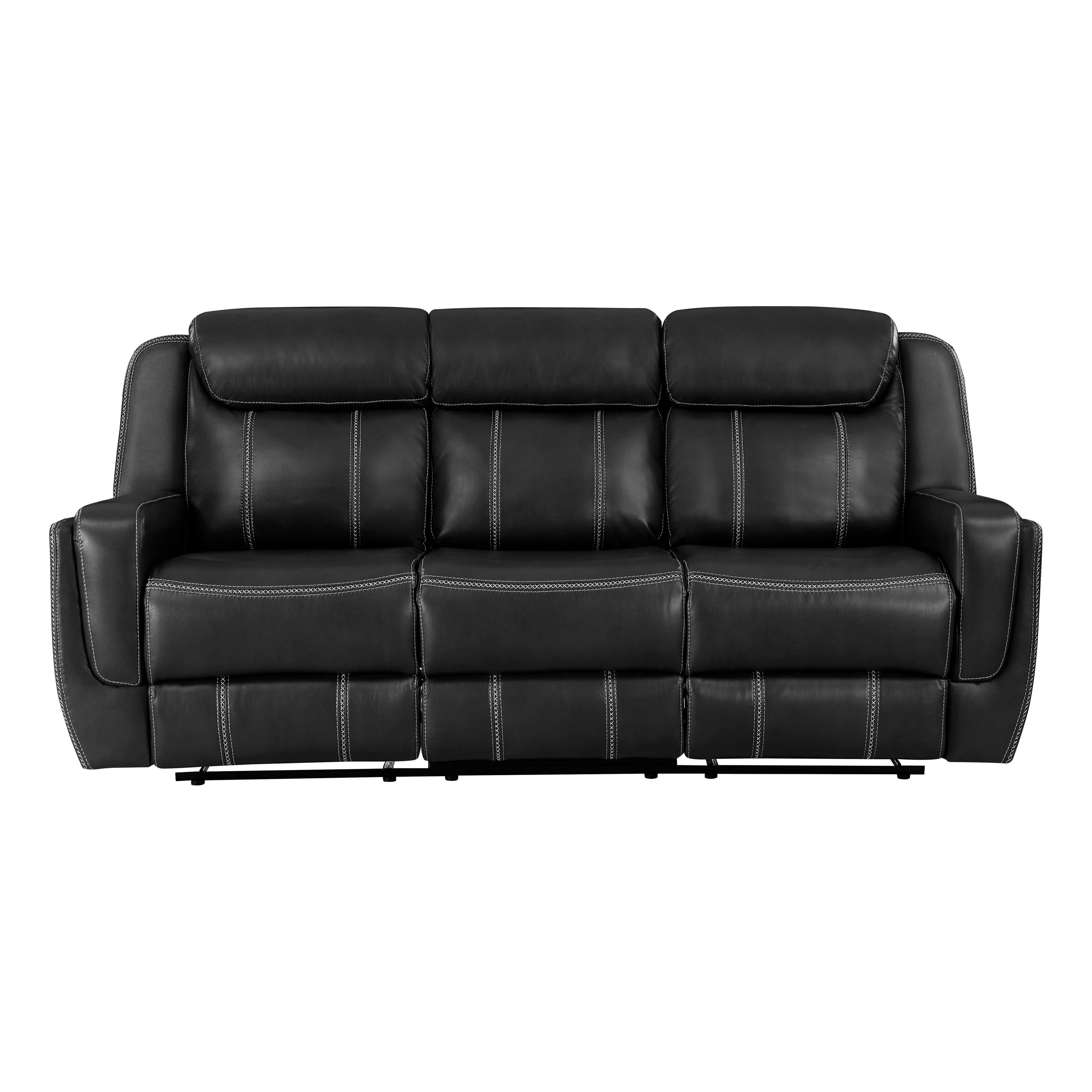 Littleton Black Double Reclining Living Room Set - Image 3