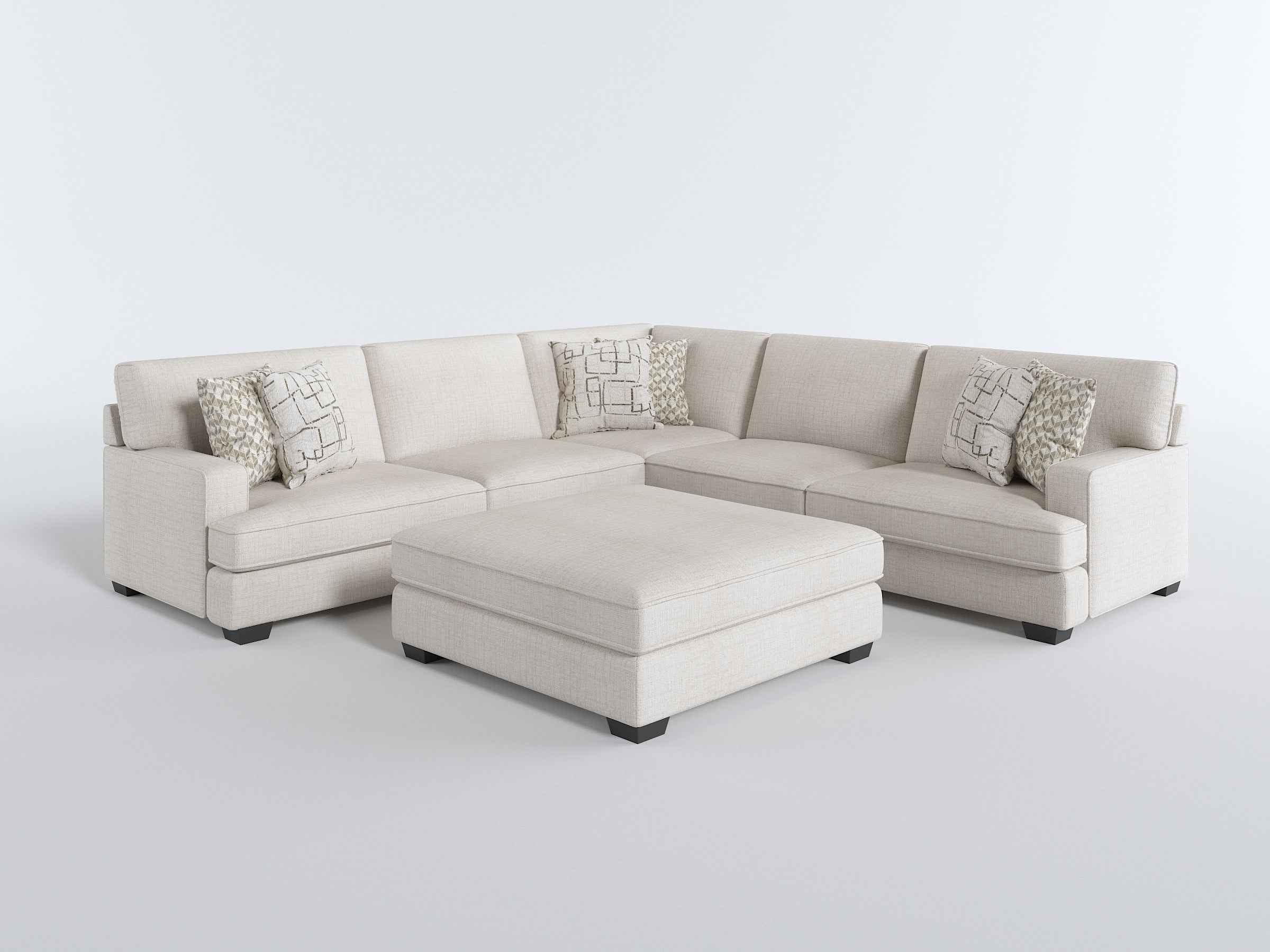 Livia Beige Ottoman - Image 6