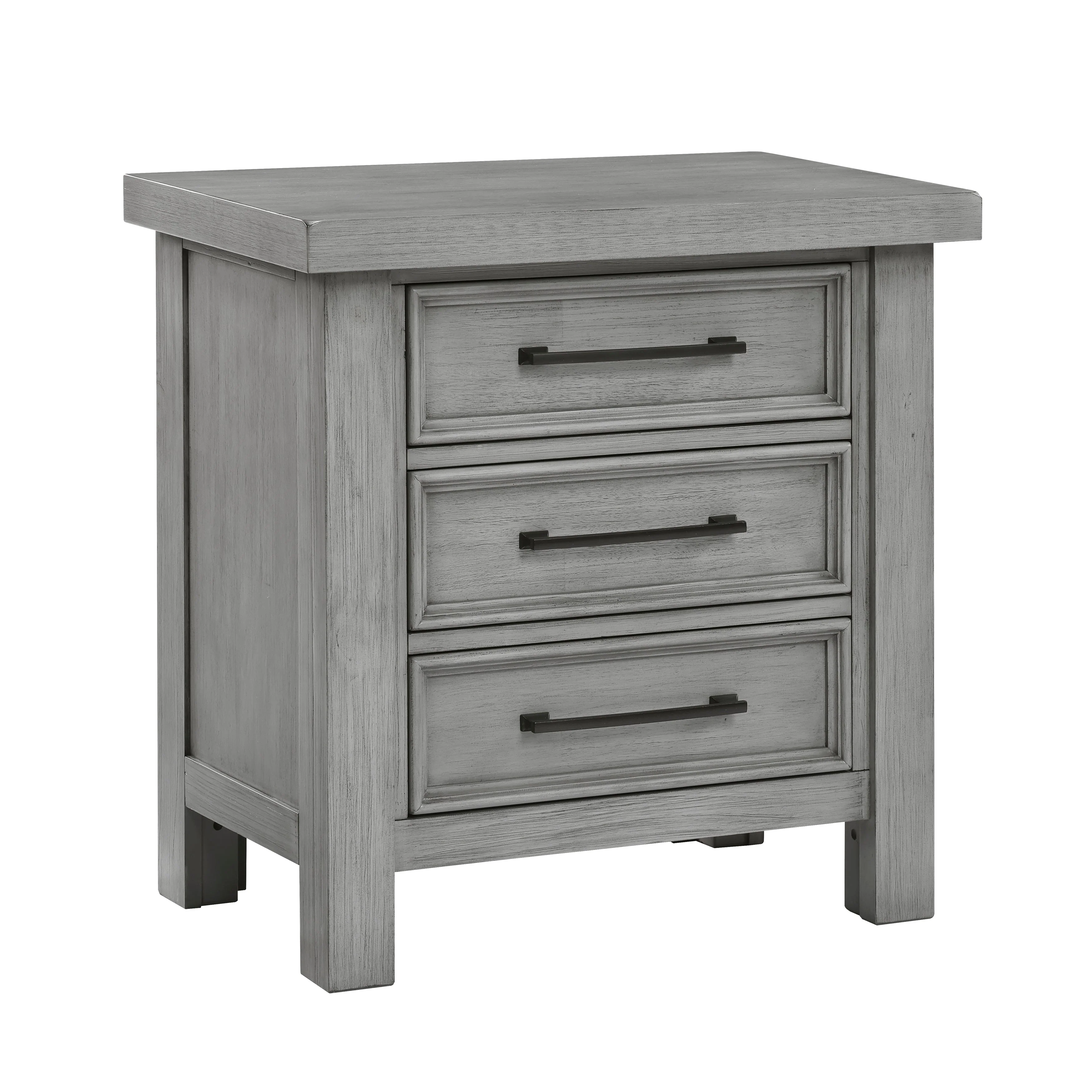 Logandale Antique Gray Nightstand