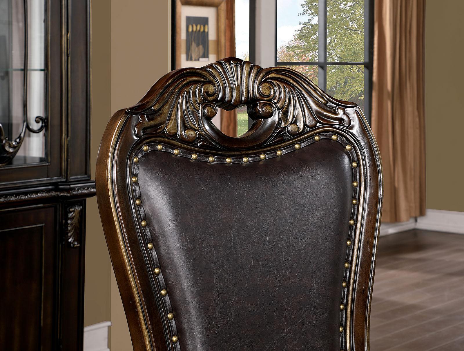 Lombardy Walnut/Dark Brown Side Chair, Set of 2 - Image 2
