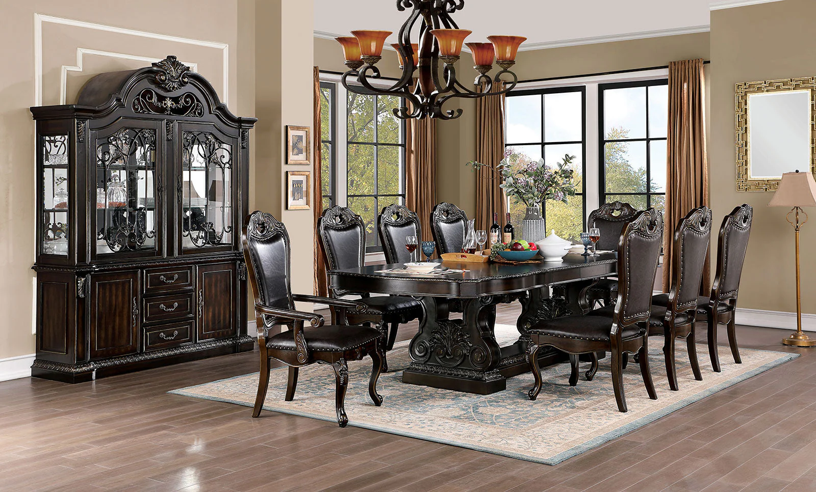 Lombardy Walnut Dining Table - Image 2