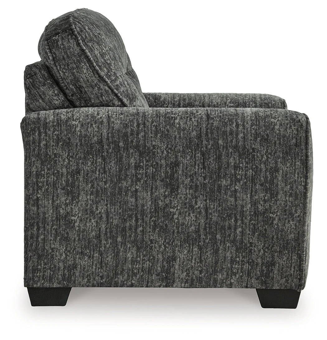 Lonoke Chair and Ottoman in Gunmetal - Image 8