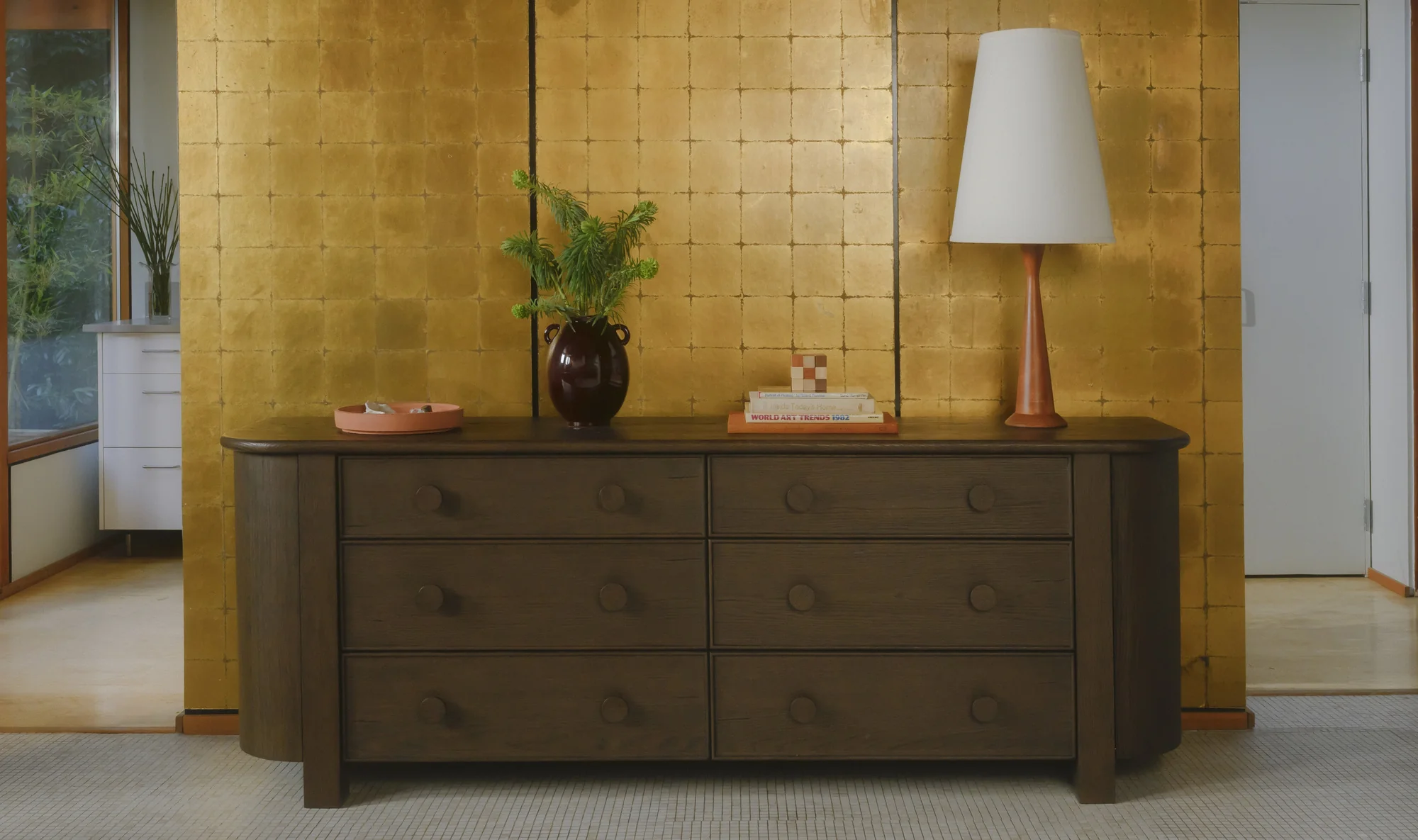 Loren 6 Drawer Dresser Dark Brown - Image 2