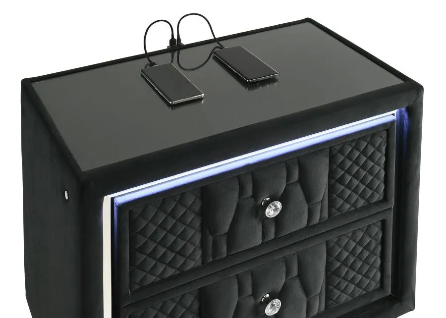 Lorient Black 5-piece Queen Bedroom Set - Image 13